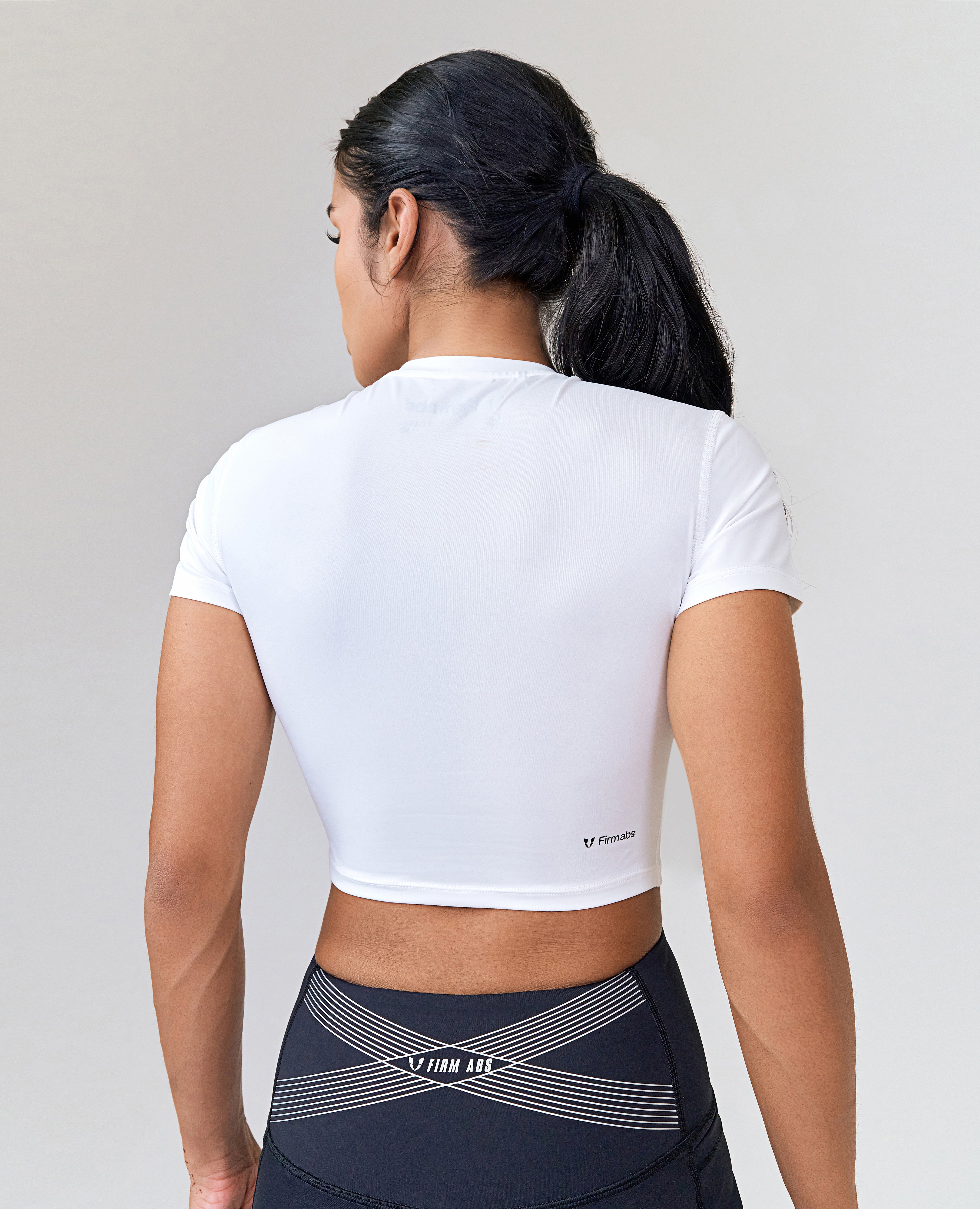 Seamless Crop Top - White