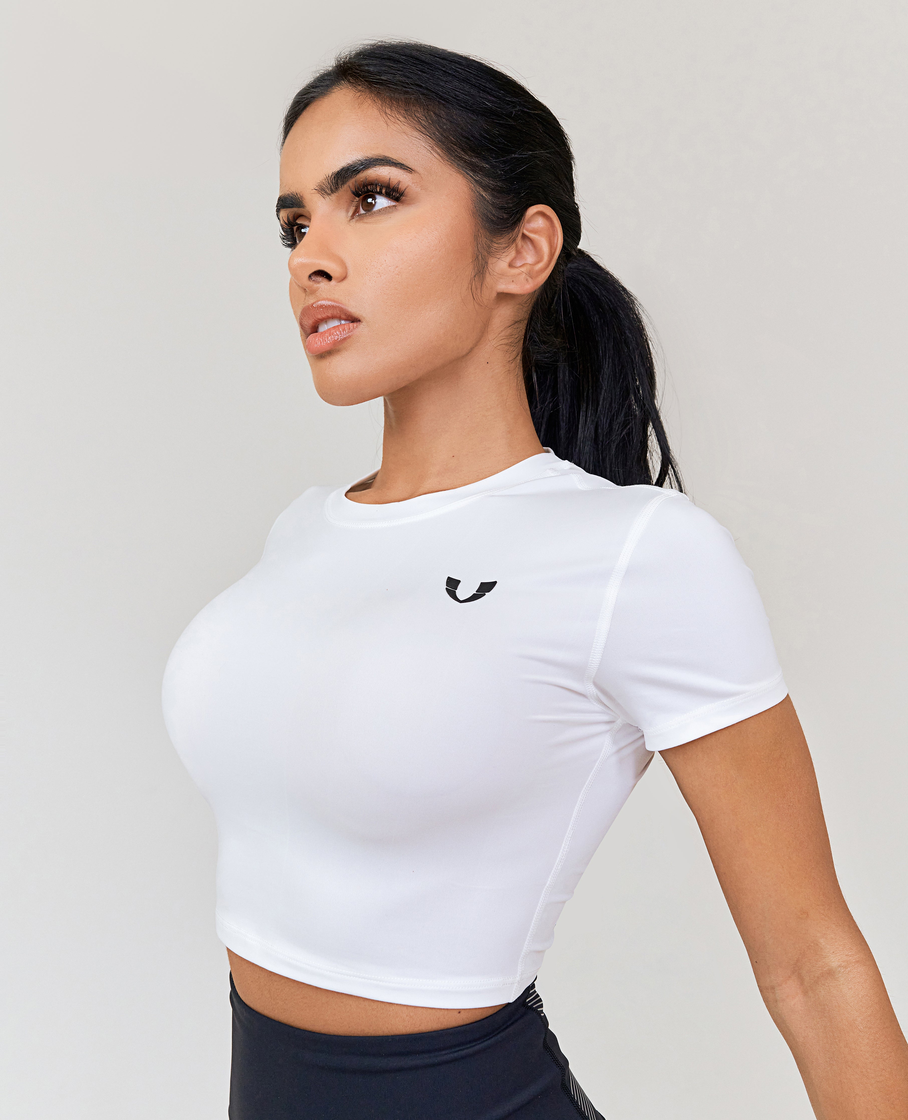 Seamless Crop Top - White