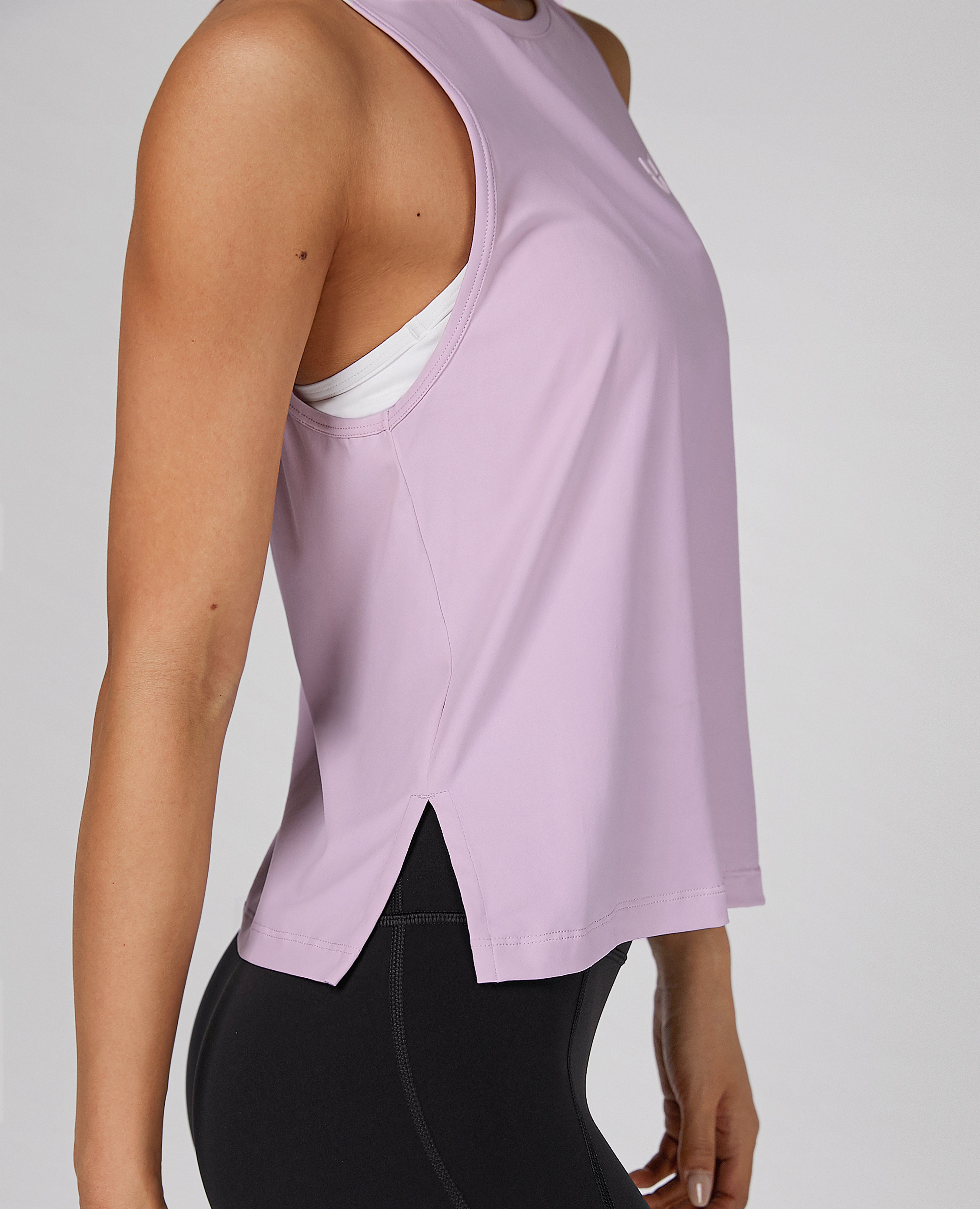 Side Split Training Tank - Purple