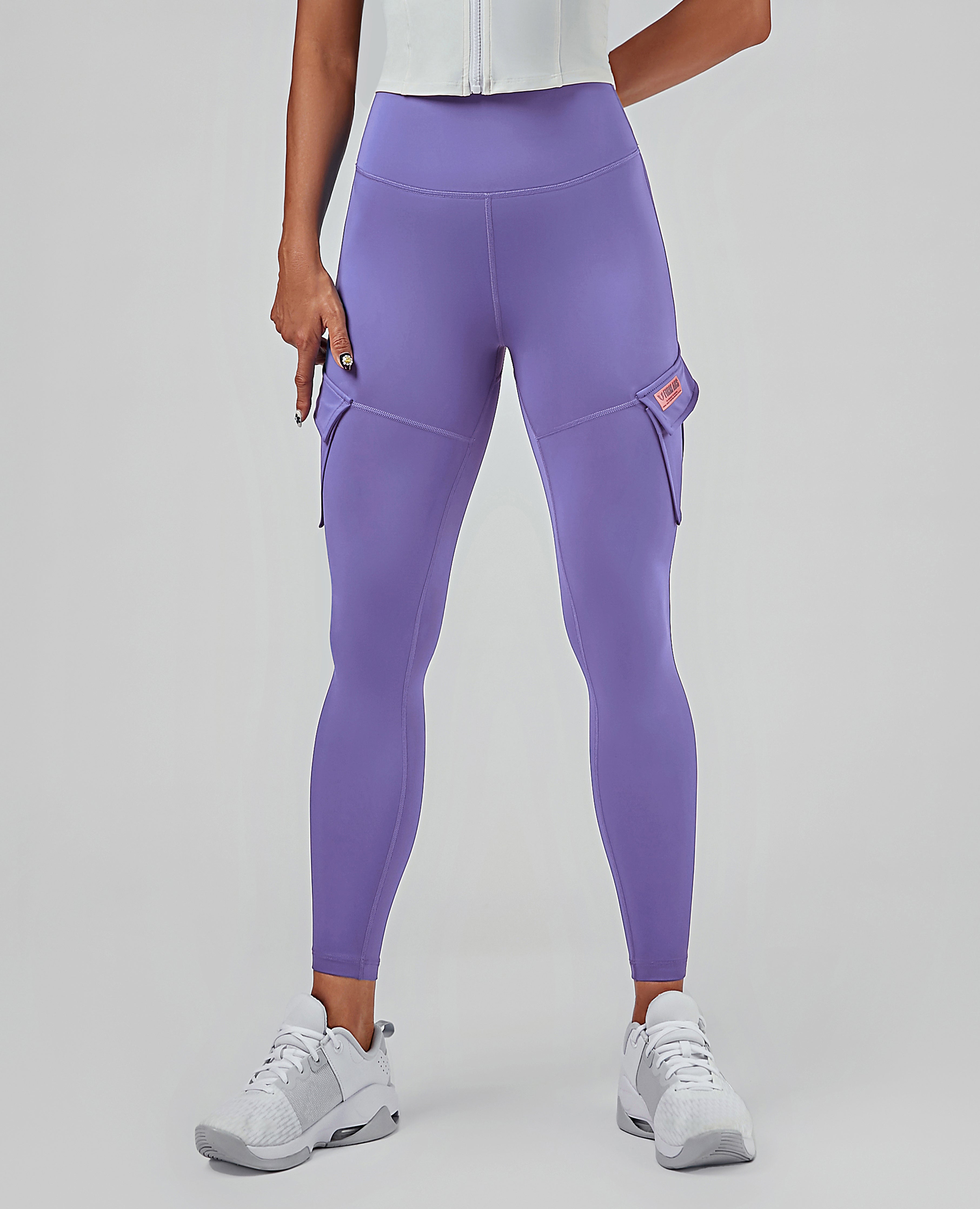 Solo Cargo Leggings - Purple