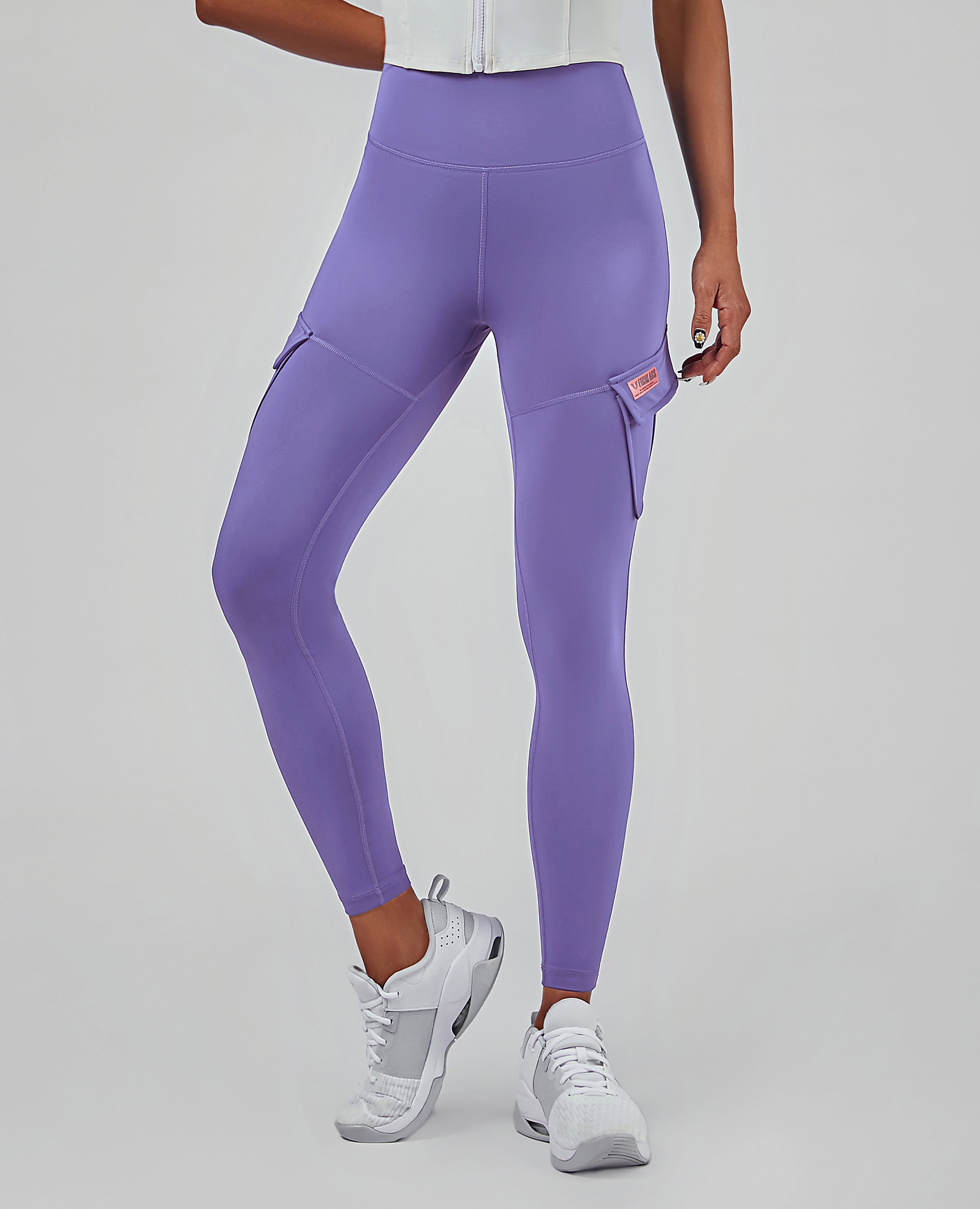 Solo Cargo Leggings - Purple