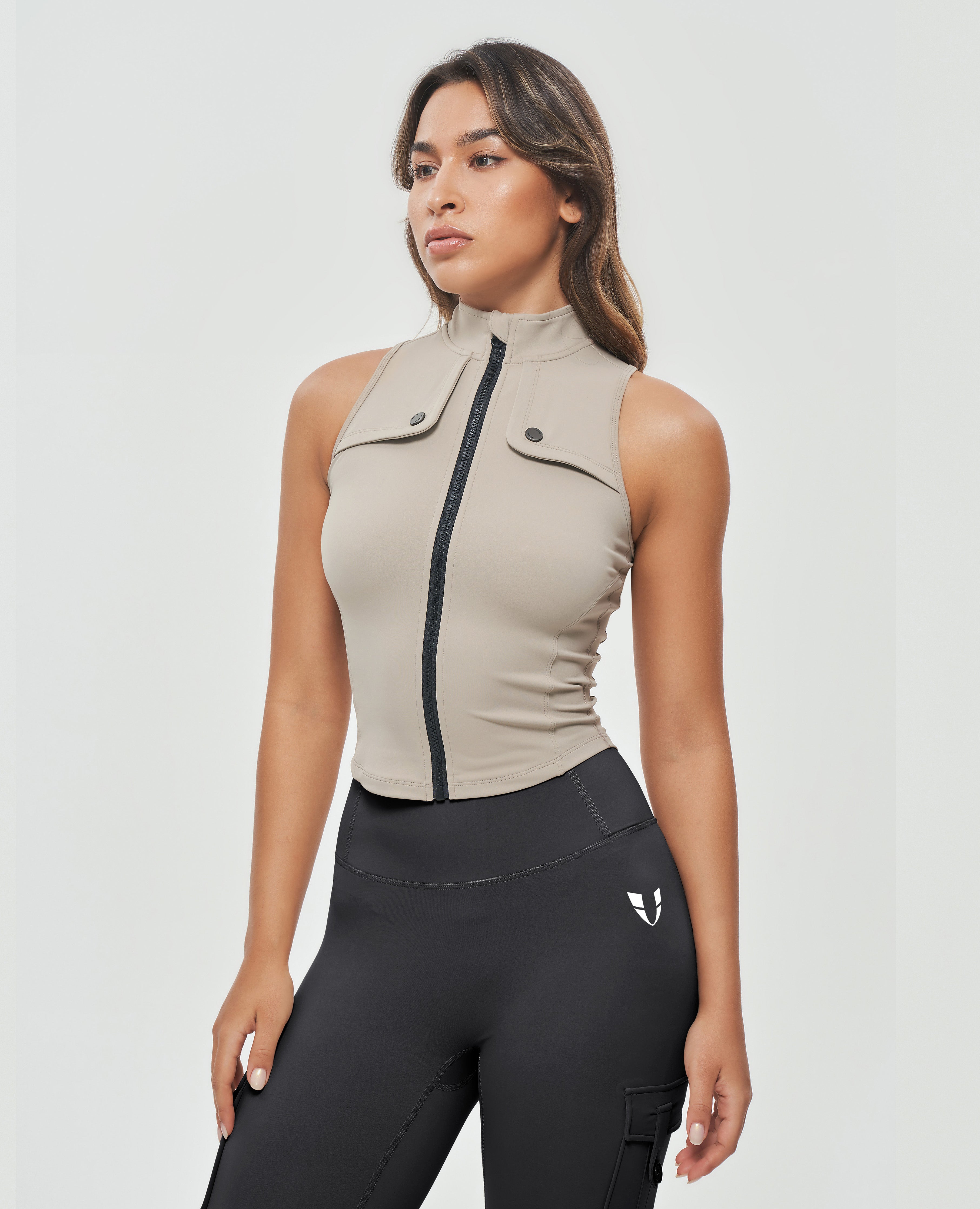 Réservoir de cargaison à zip - Khaki