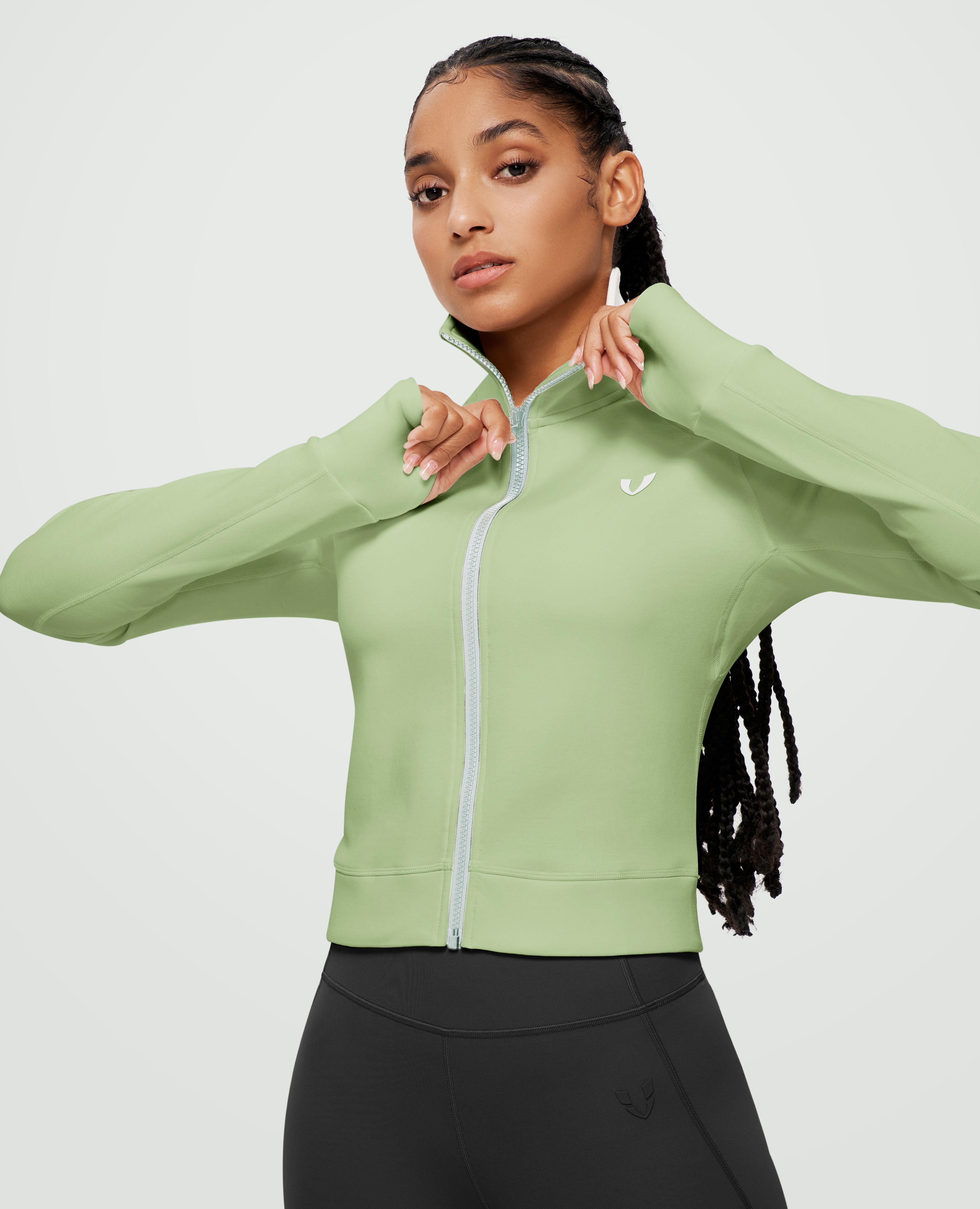 Zip Up Training Jacket - Green