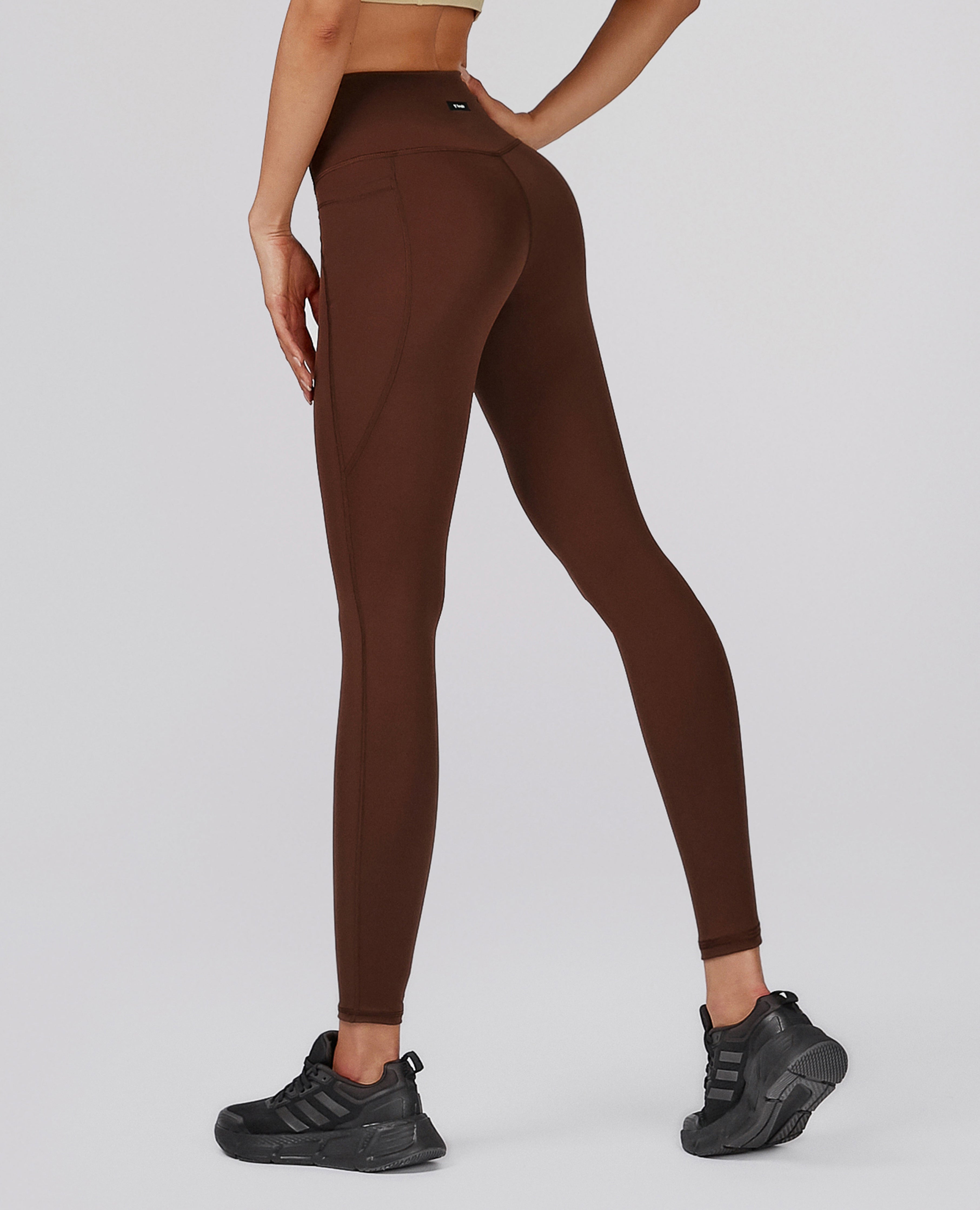 High-waisted Gym Leggings - Mocha