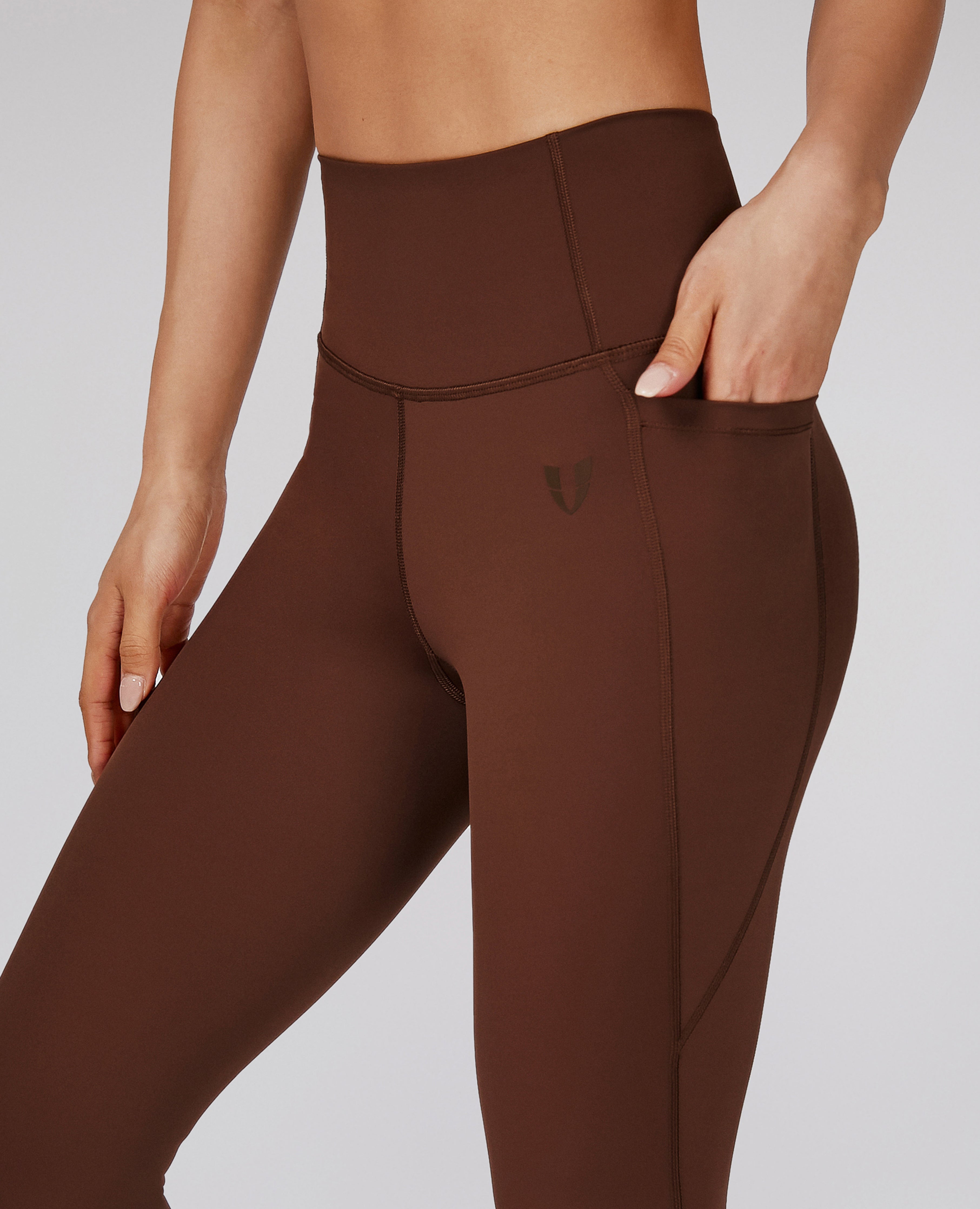 High-waisted Gym Leggings - Mocha
