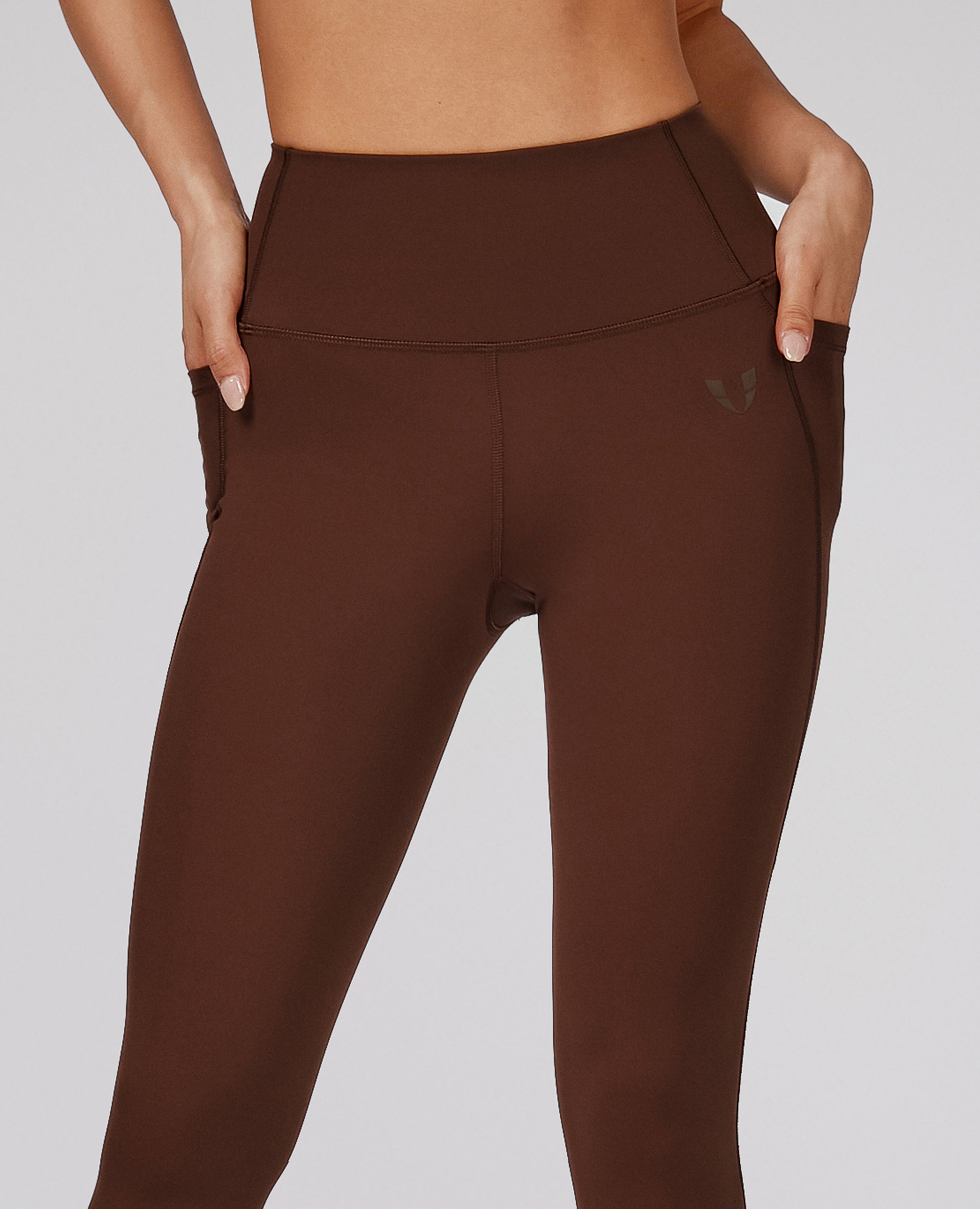 High-waisted Gym Leggings - Mocha