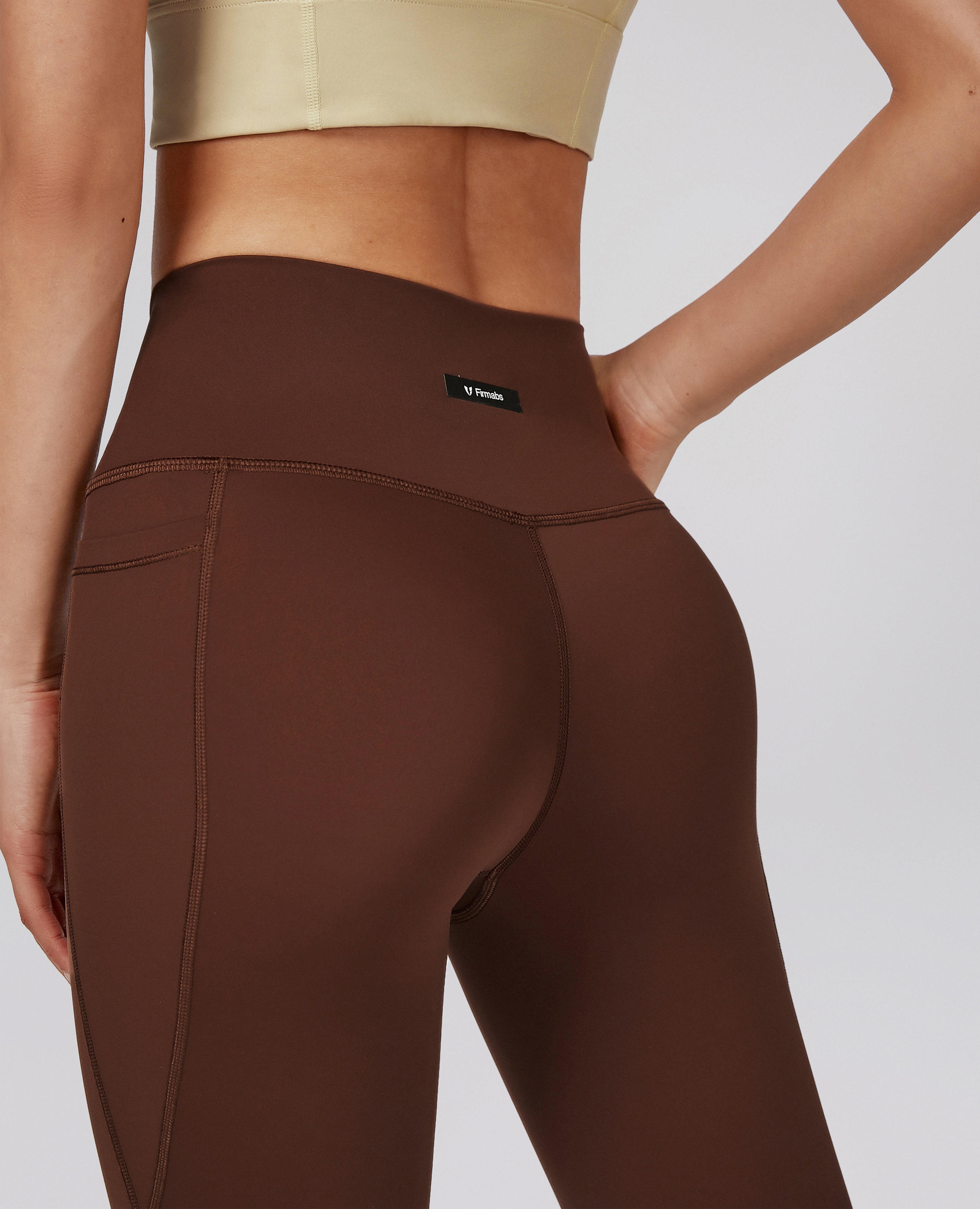 High-waisted Gym Leggings - Mocha