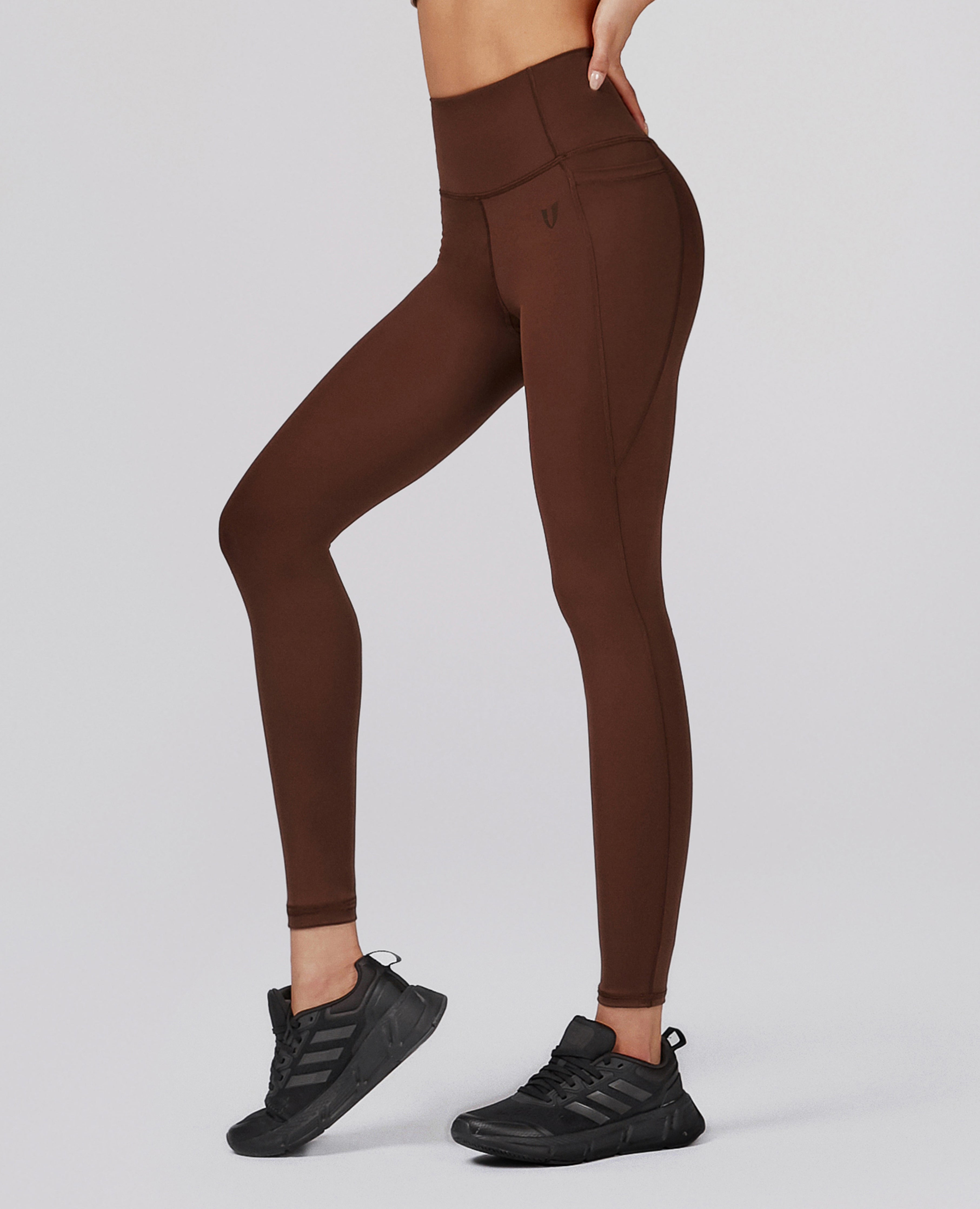 High-waisted Gym Leggings - Mocha