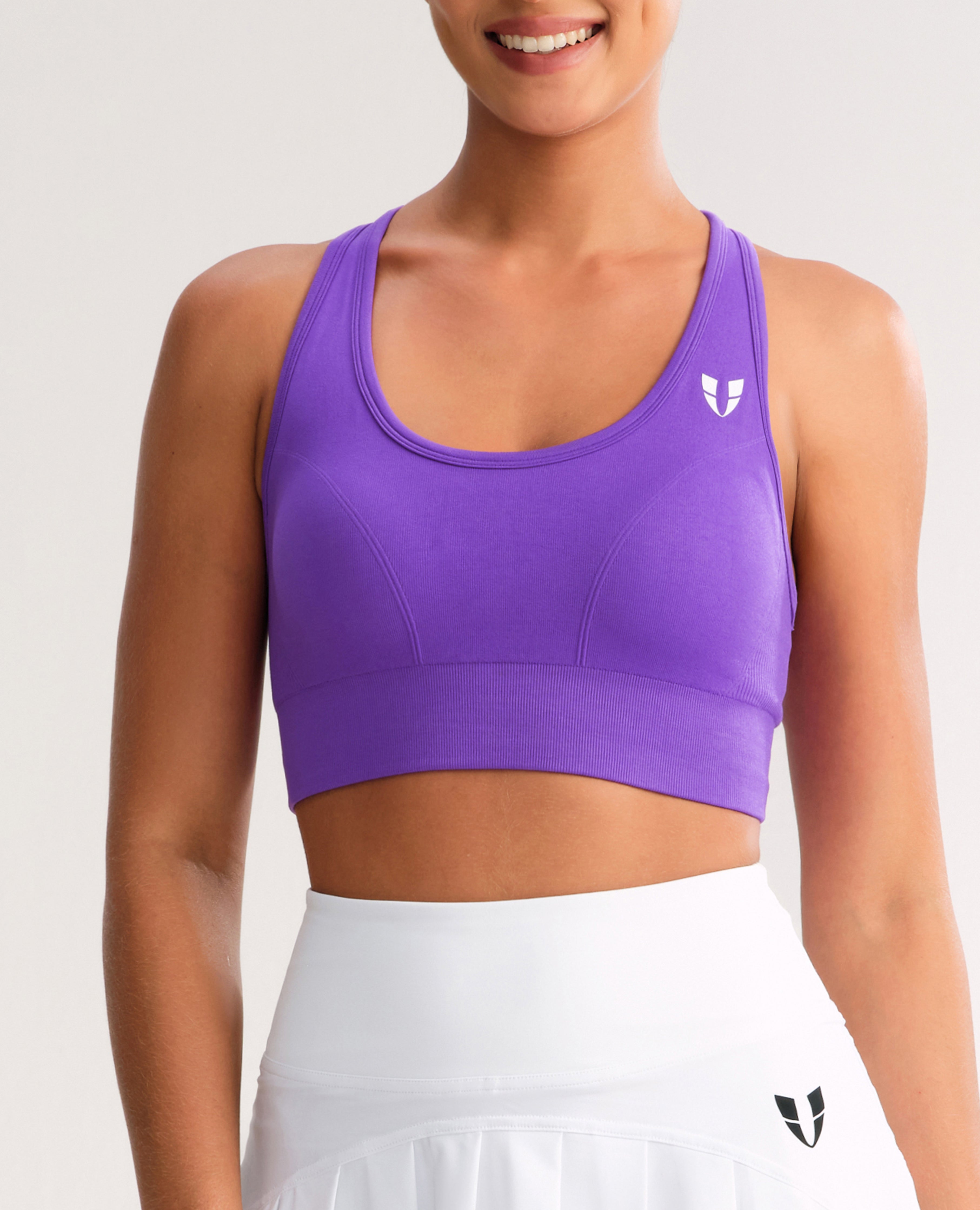 Seamless Fitness Bra - Purple
