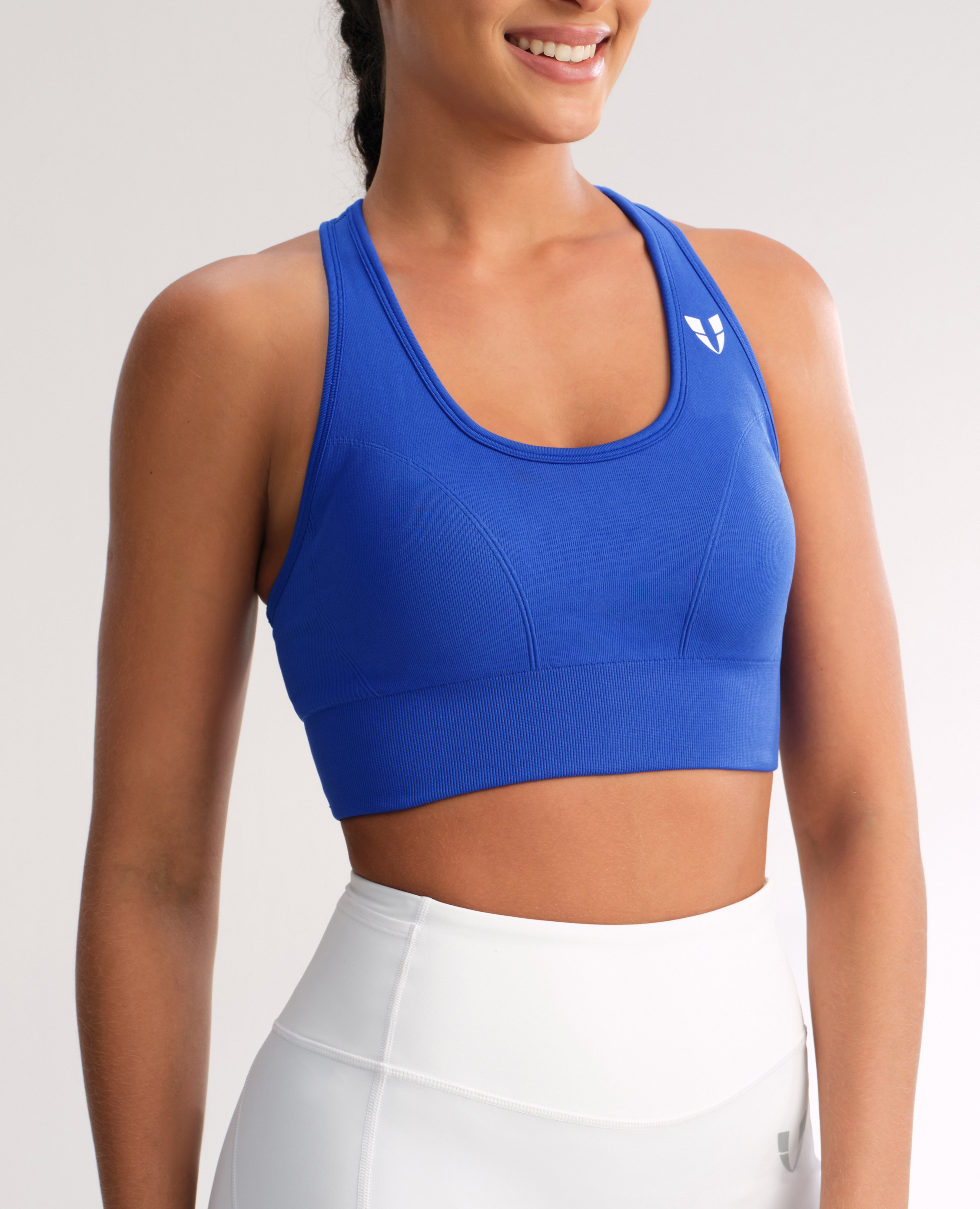 Seamless Fitness Bra - Blue