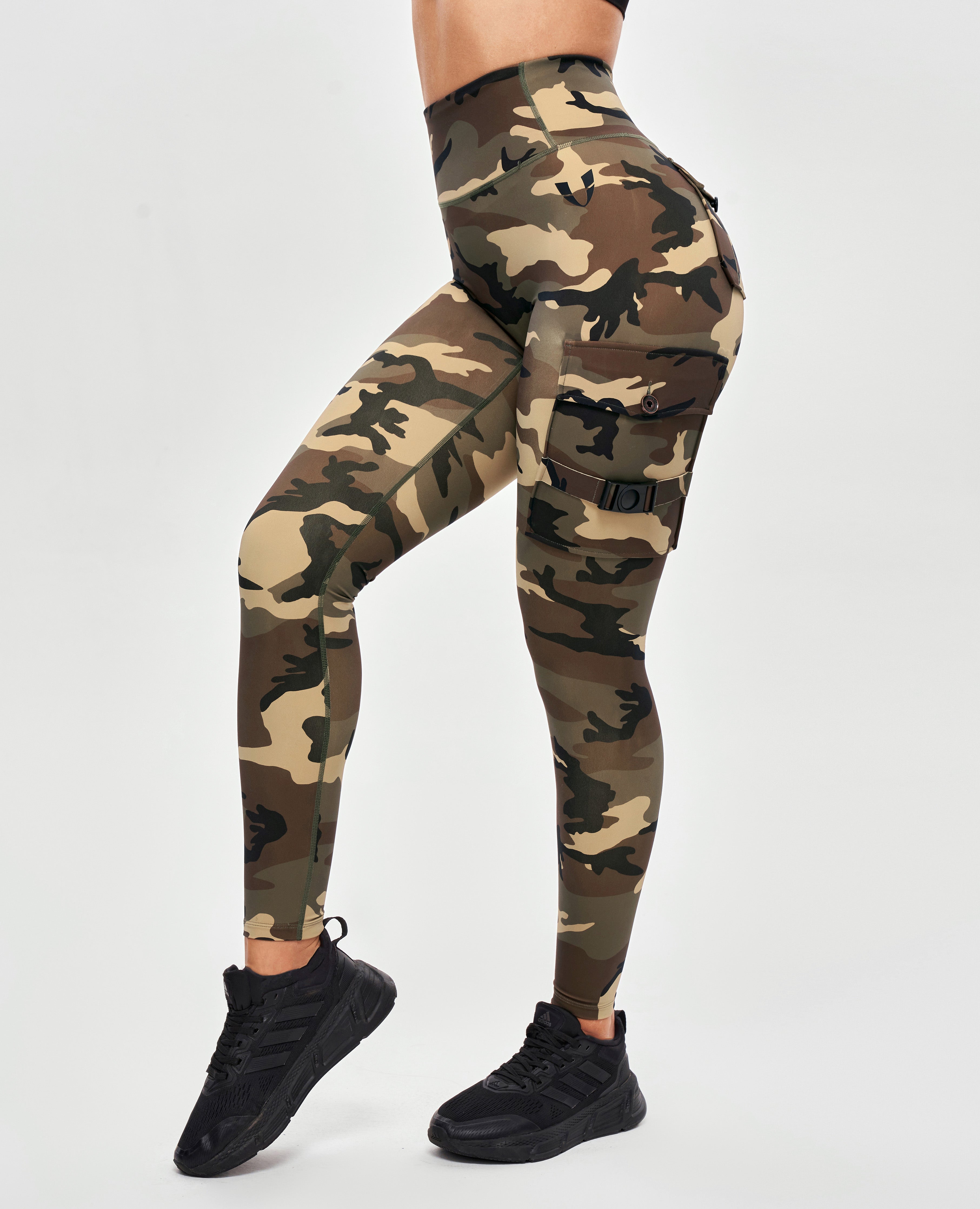 Cargo Fitness Leggings - Earth Camo