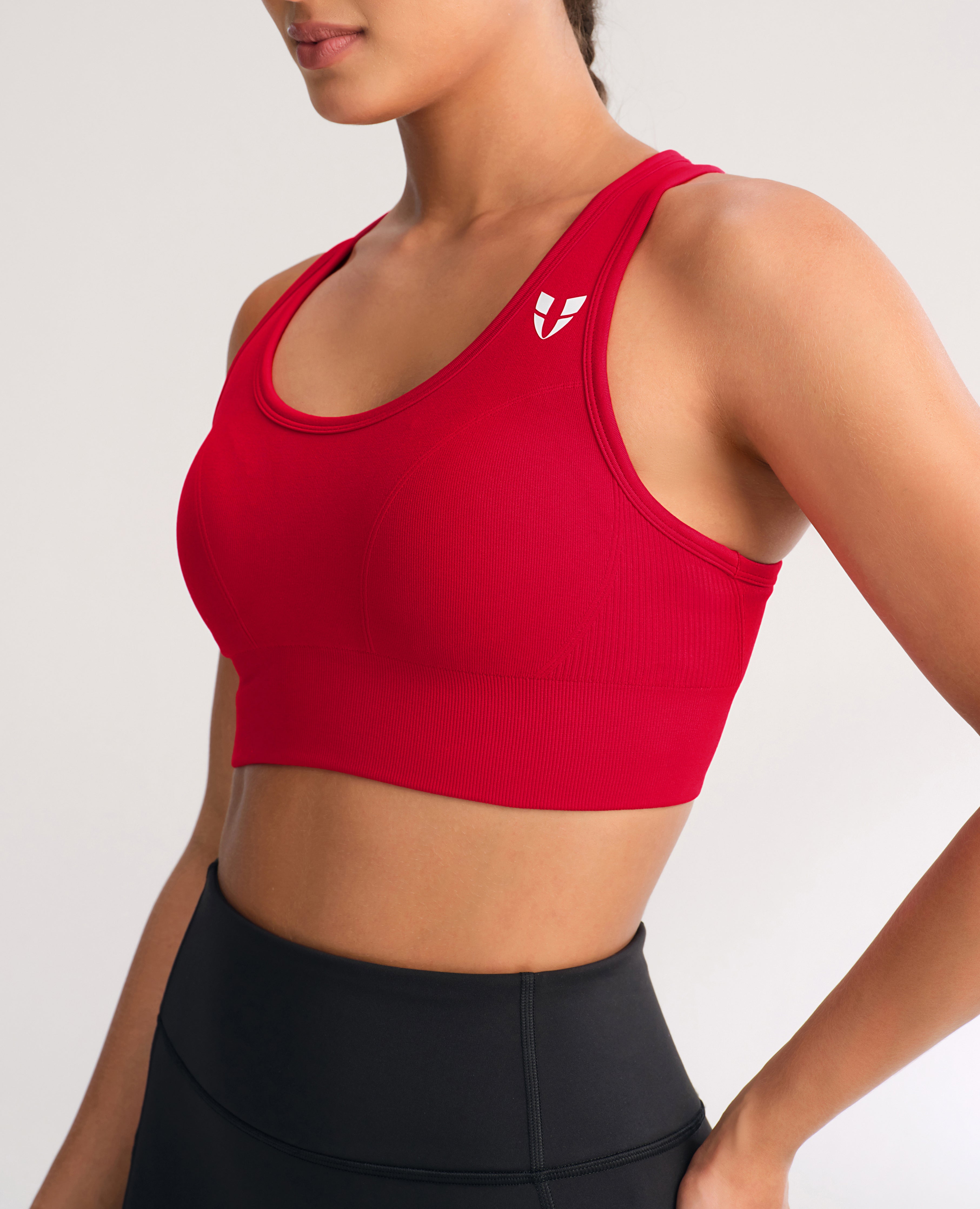 Seamless Fitness Bra - Red