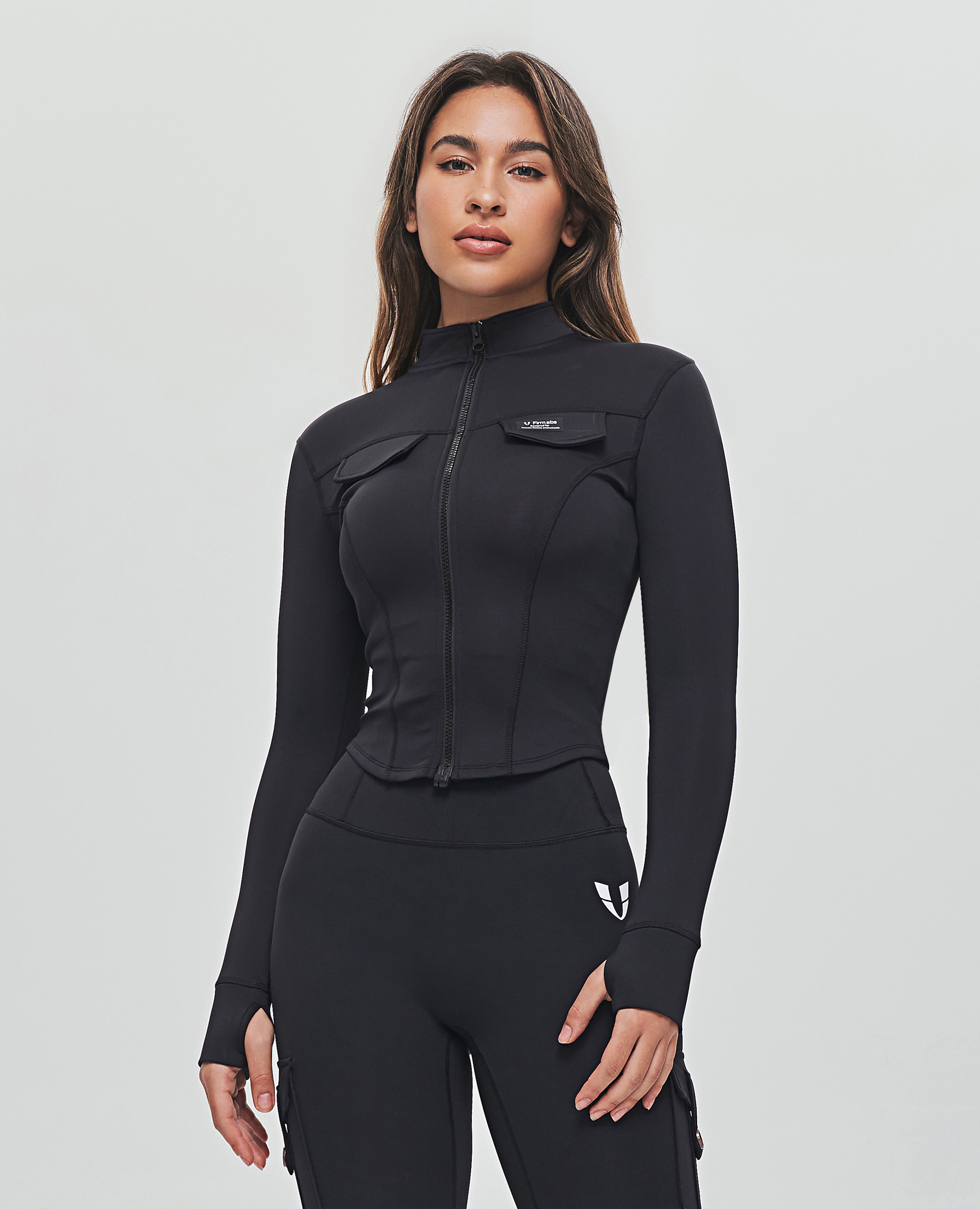 Chaqueta cargo corta - Negro