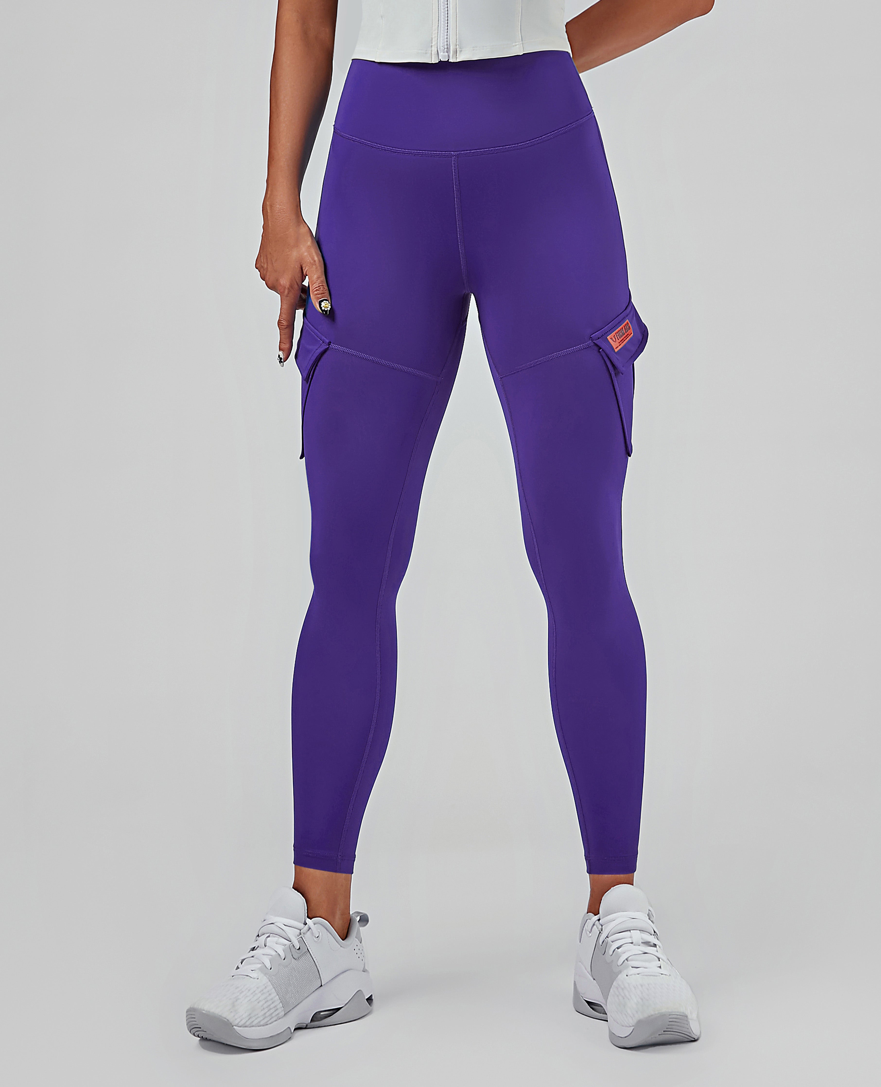 Solo Cargo-legging - Diep Violet