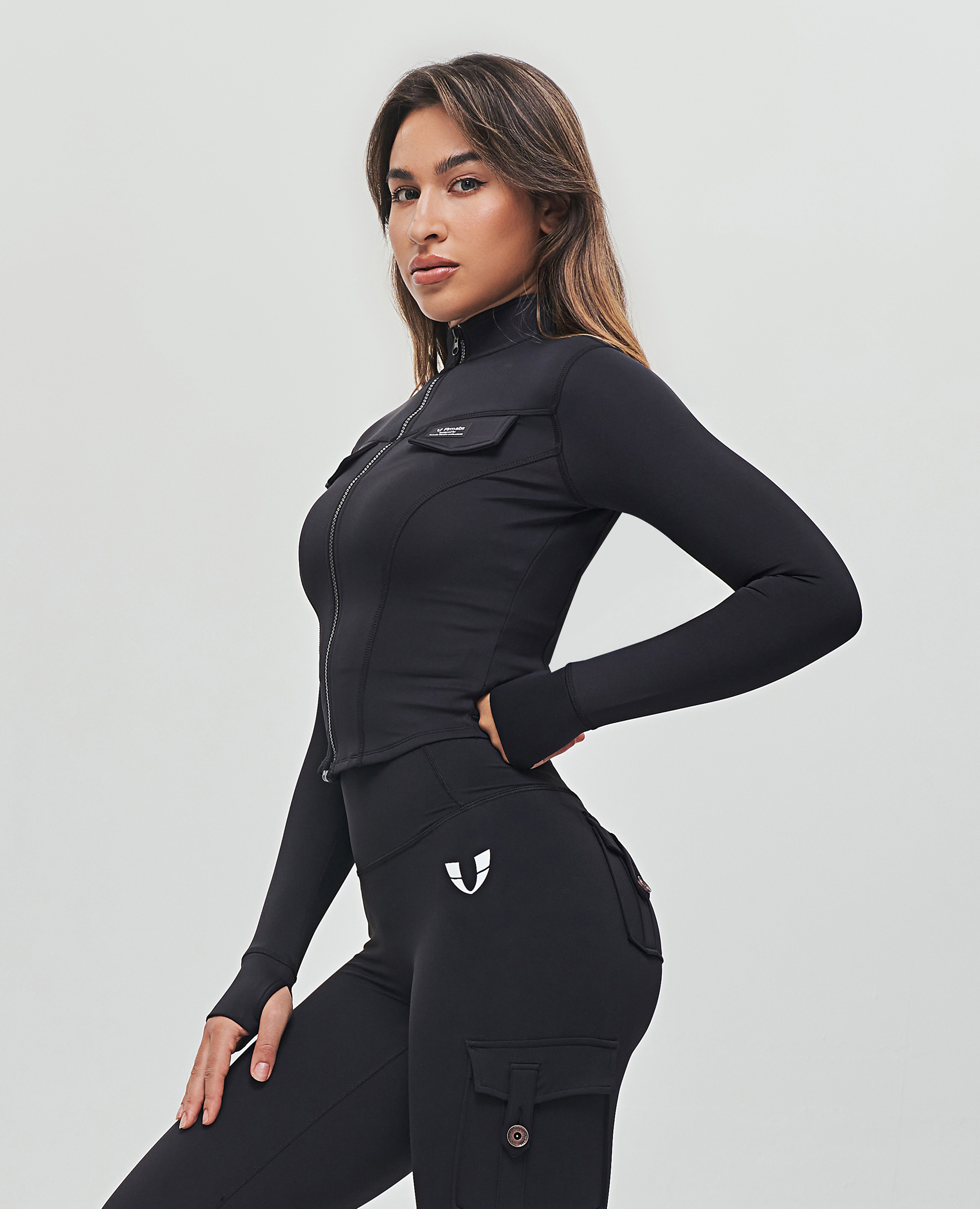 Chaqueta cargo corta - Negro