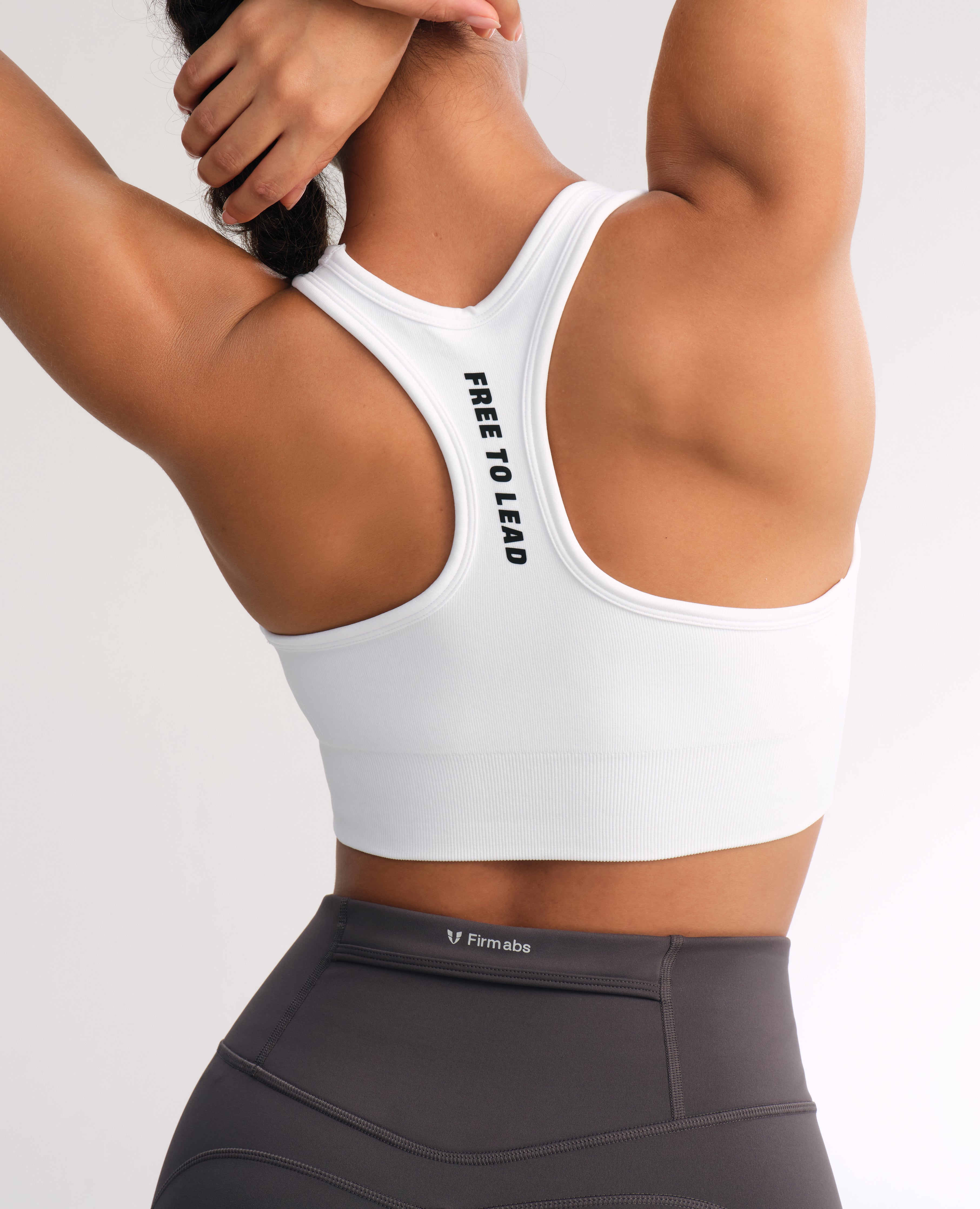Seamless Fitness Bra - White