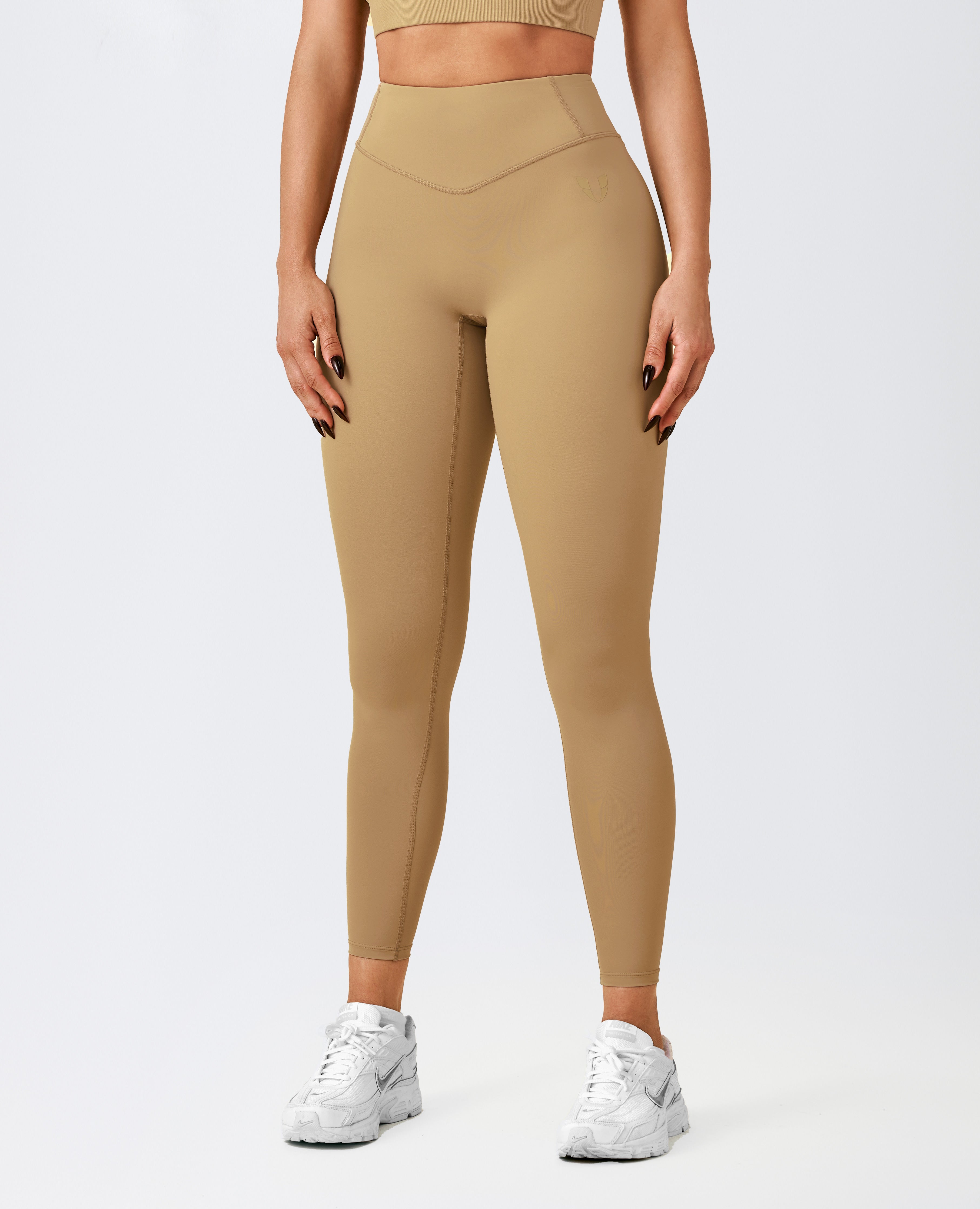 Leggings de Cintura Alta Activos - Marrón Tierra