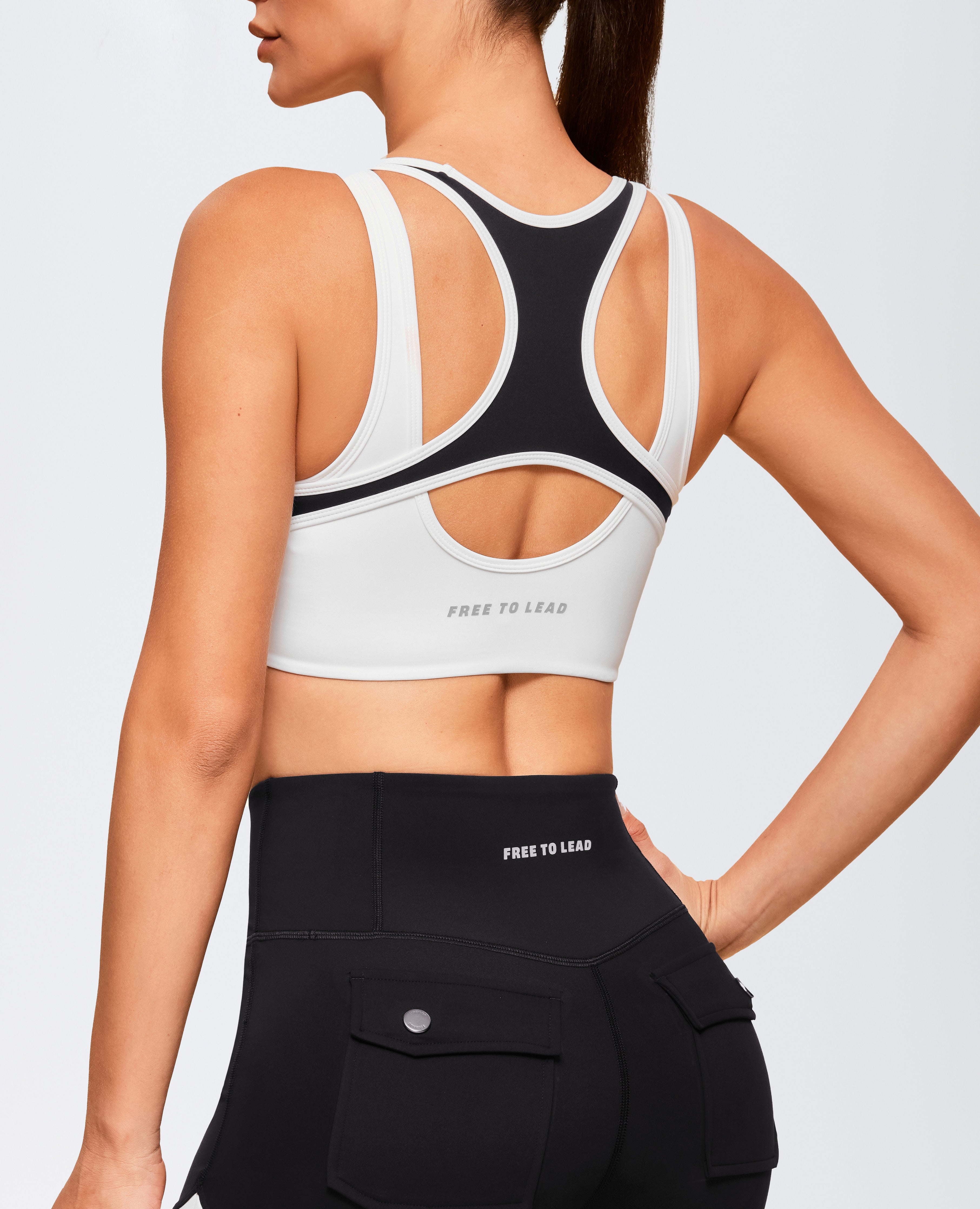 Hollow Active Sports Bra - White