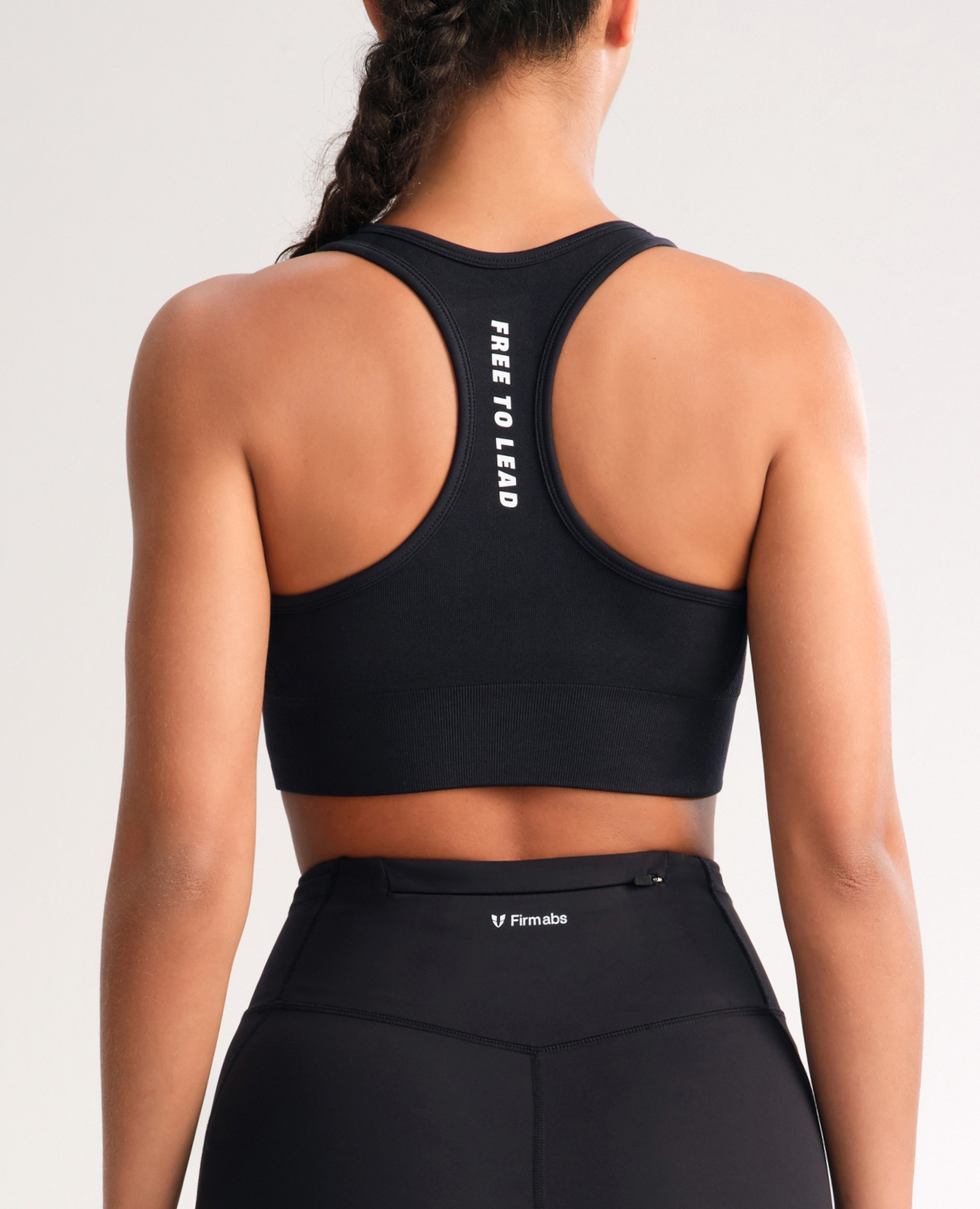Seamless Fitness Bra - Black