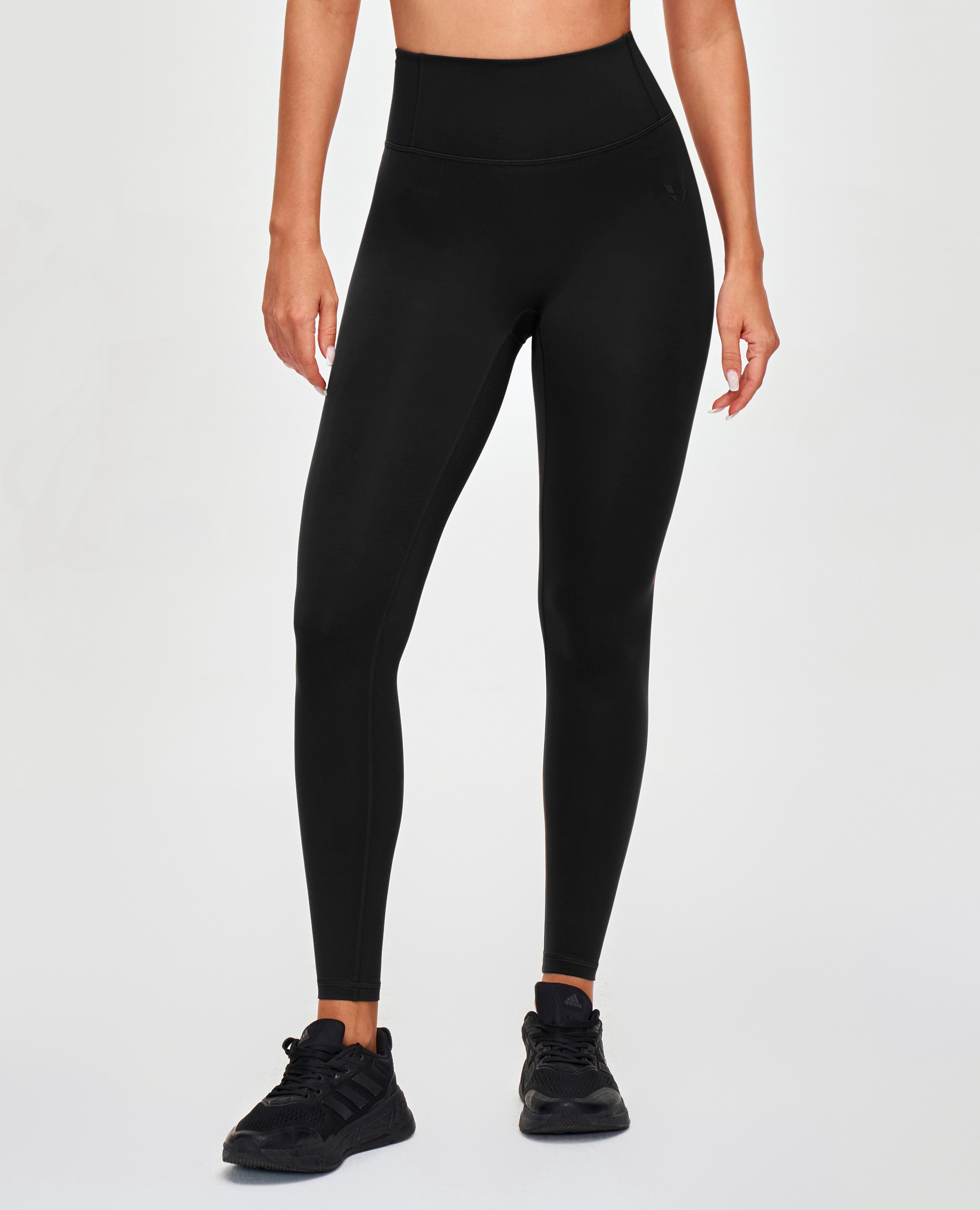 Workout-legging met hoge taille - Zwart