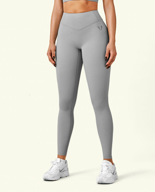 Active High Waist Leggings - Cement Grey