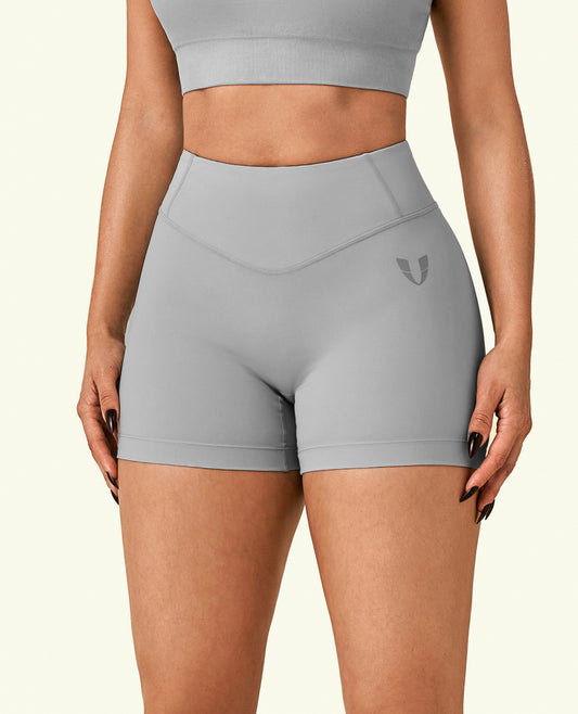 Vital High Waist Shorts - Cement Grey