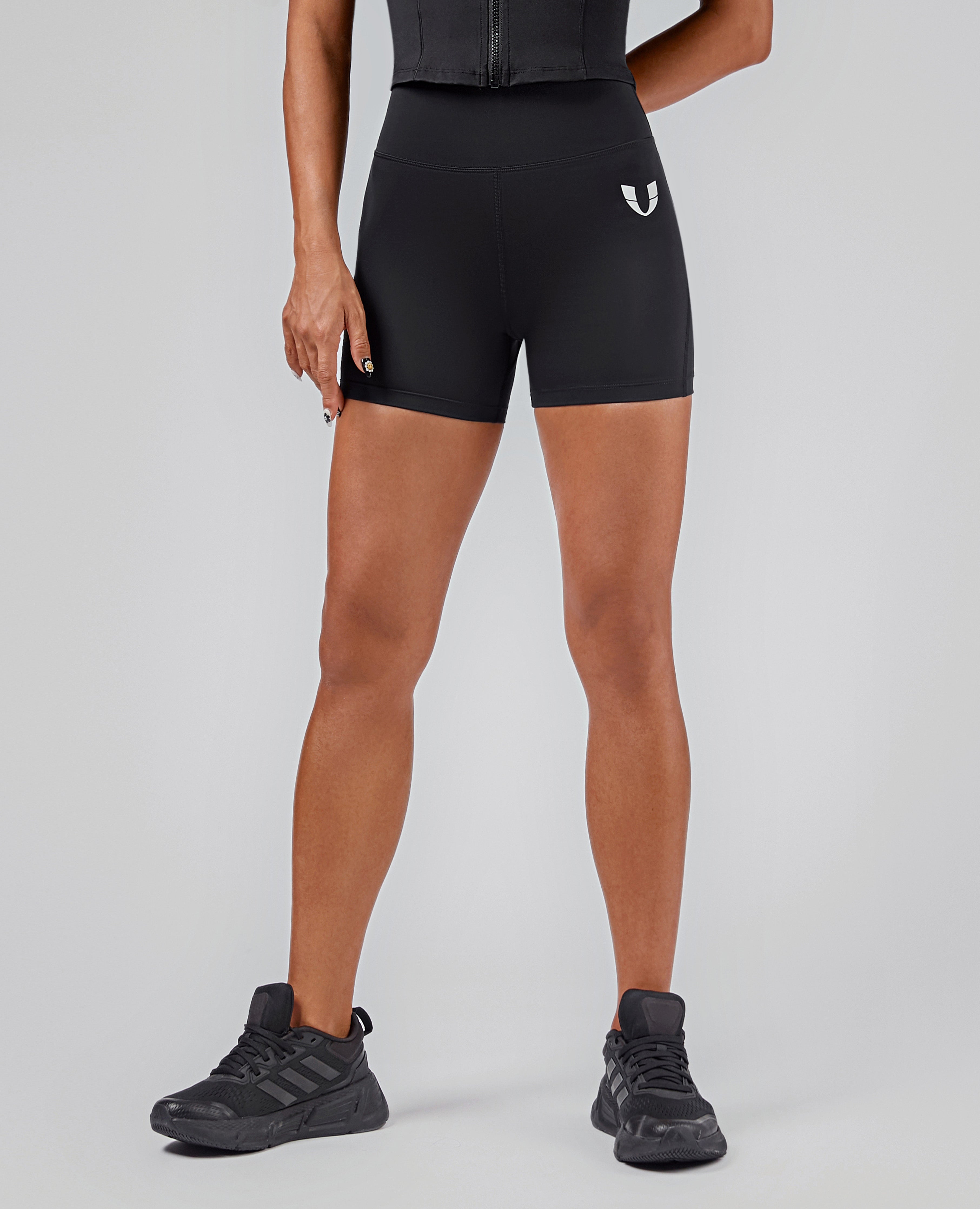 Cargo korte shorts - zwart