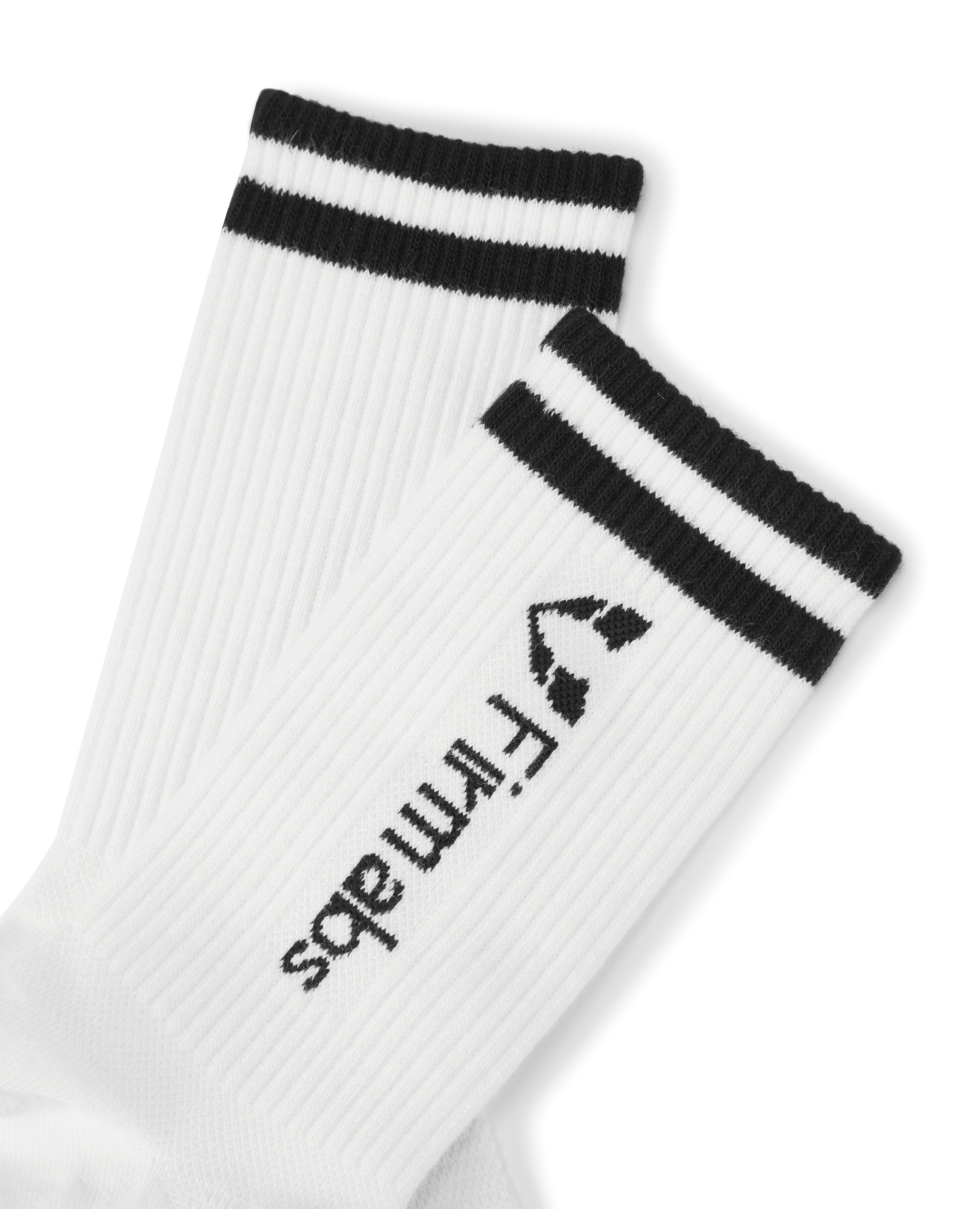 Firmabs Striped Sports socks - White