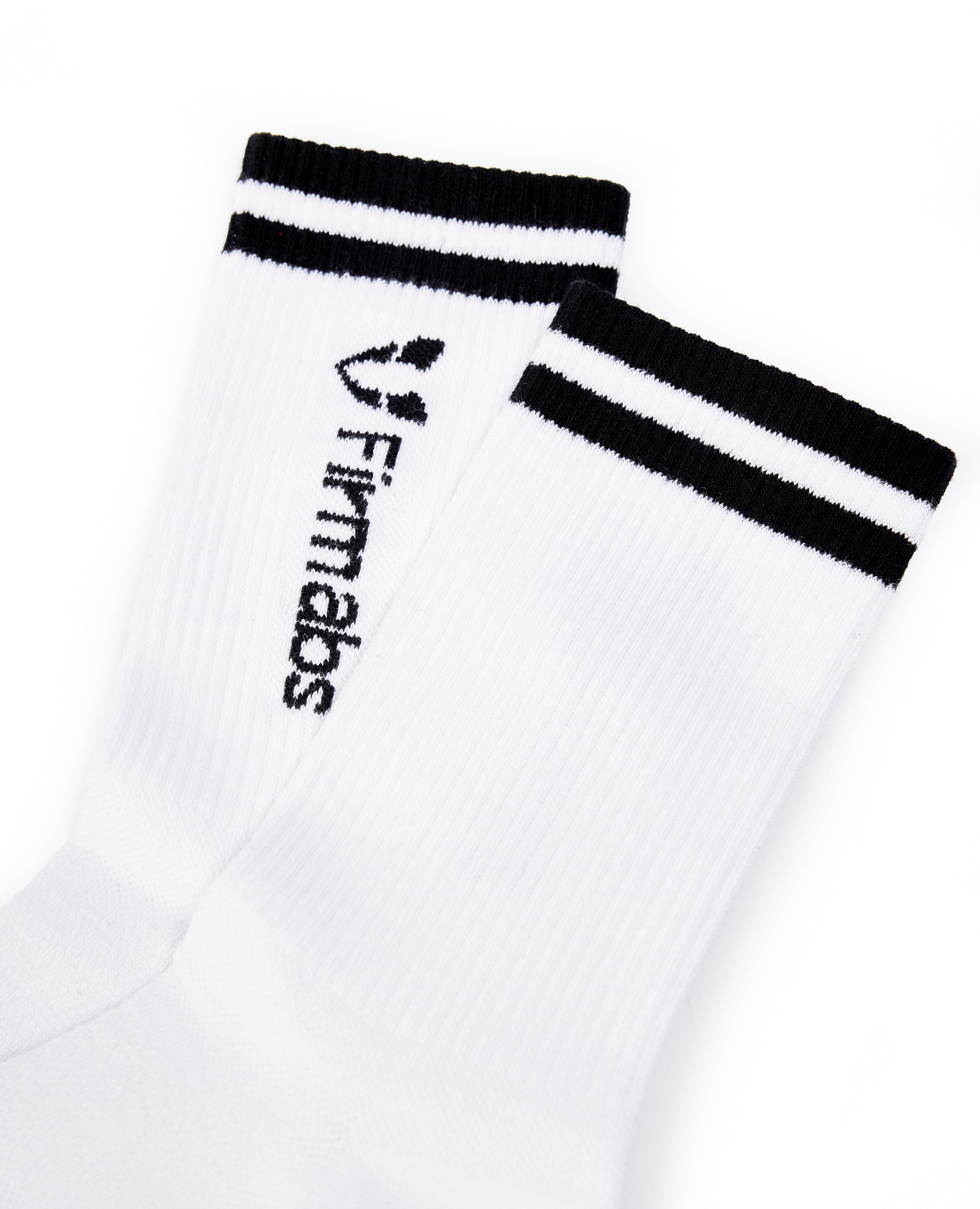 Calcetines deportivos a rayas firmabs - blanco