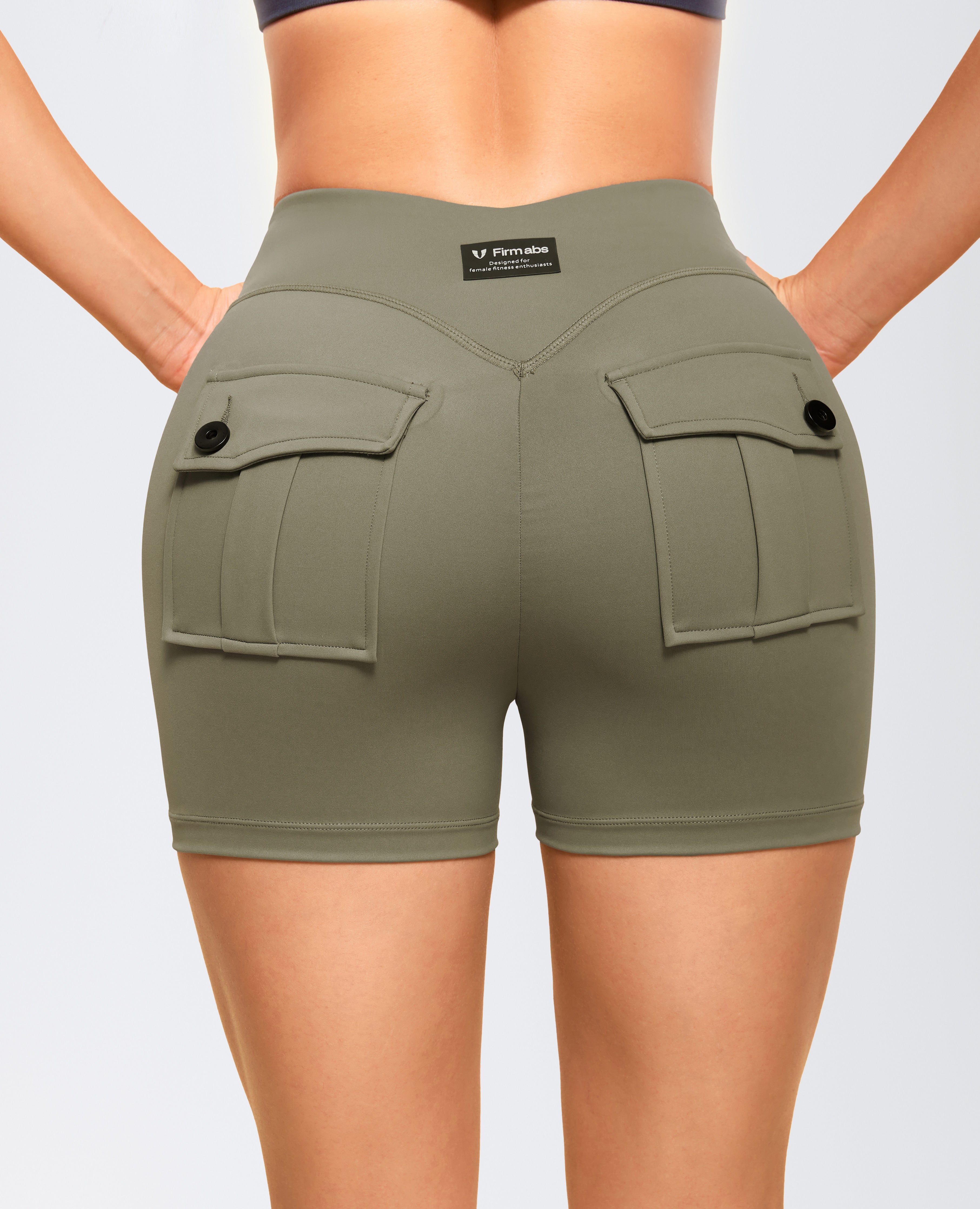 شورت الجيب الأمامي الرمز البريدي - الجيش الأخضر