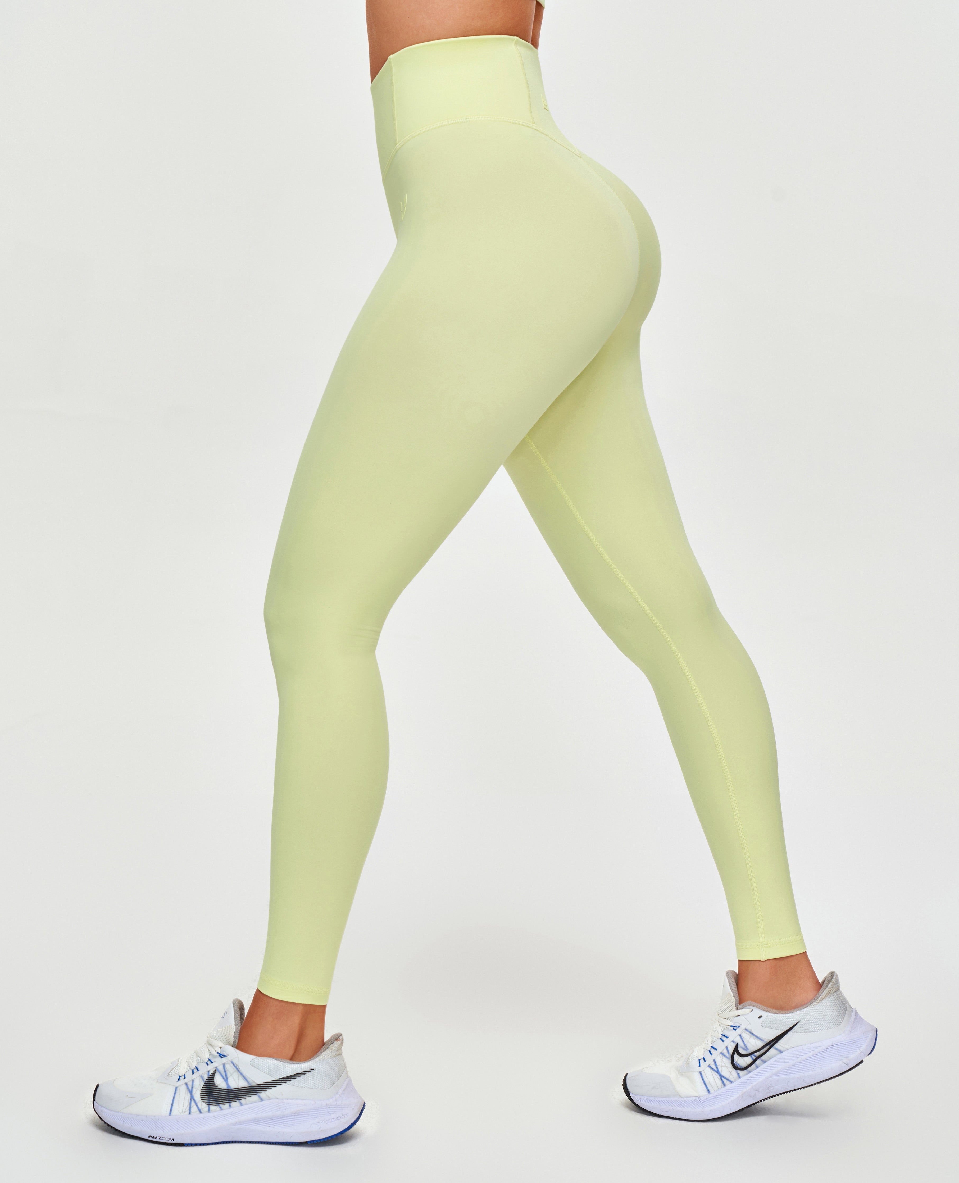 Legging d'entraînement taille haute - Jaune clair