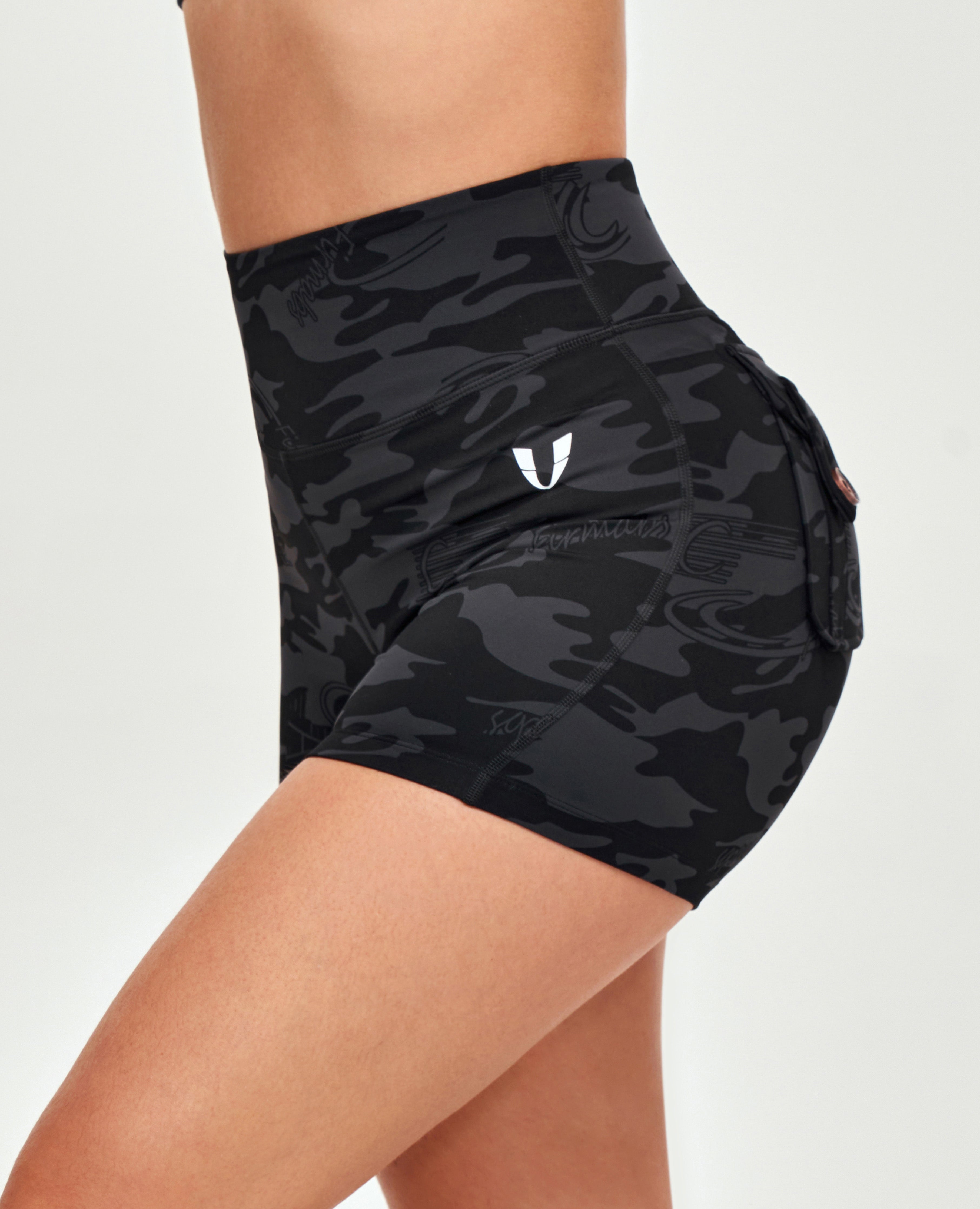 Cargo Short Shorts Gray Camo FIRM ABS