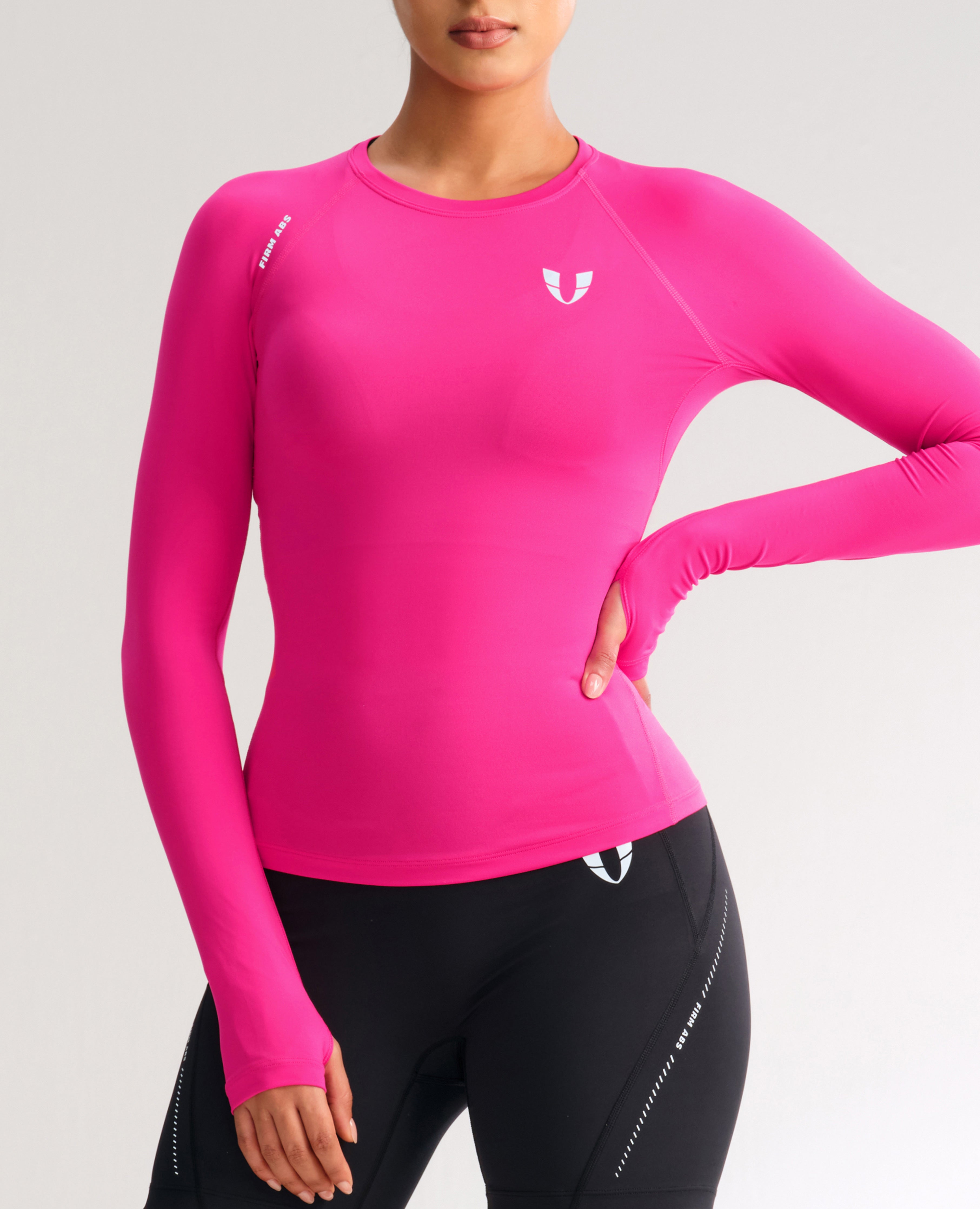 Lightweight Power Reflect Long Sleeve Top - Rose Red