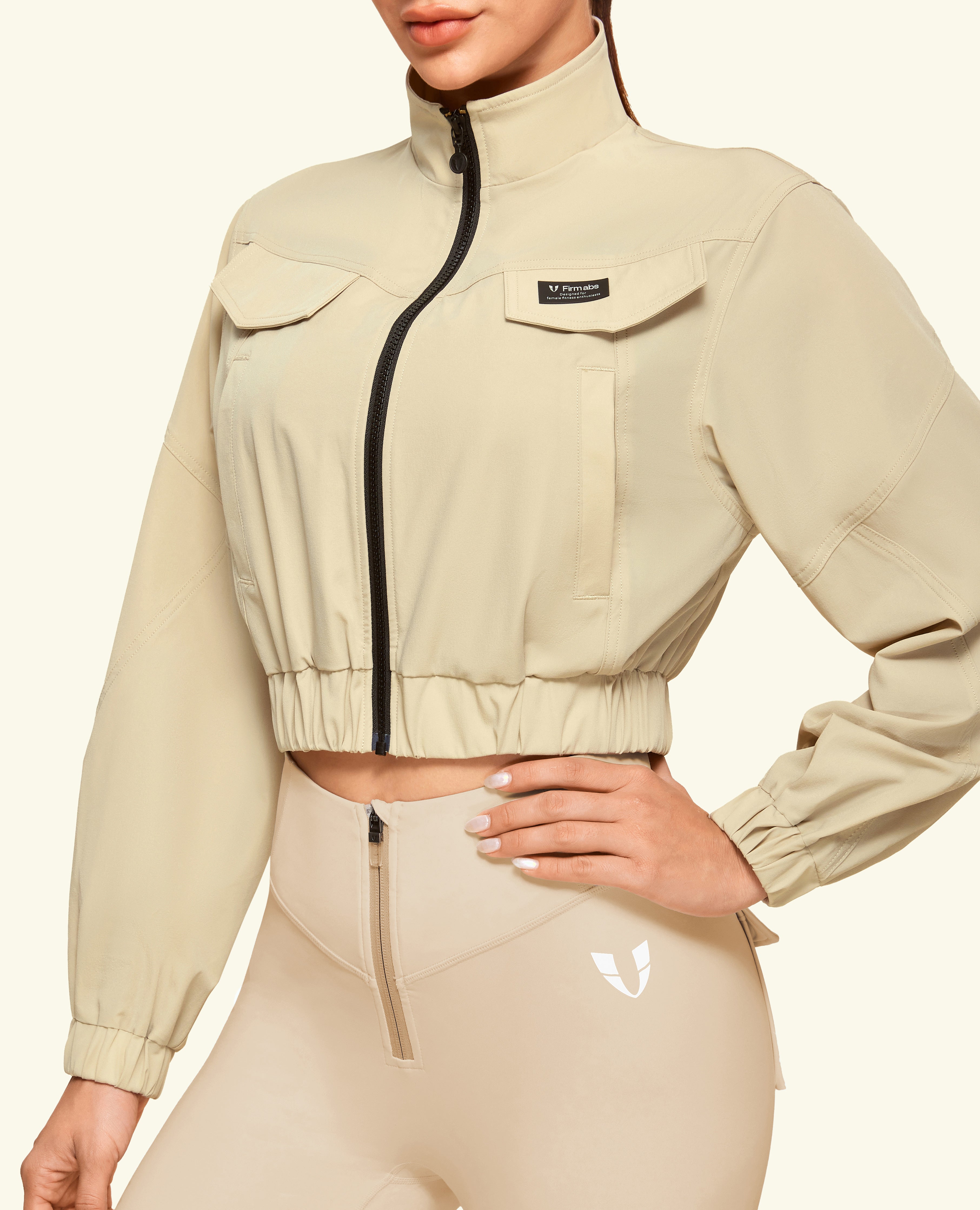 Giacca da carico Ultimate Cropped - sabbia