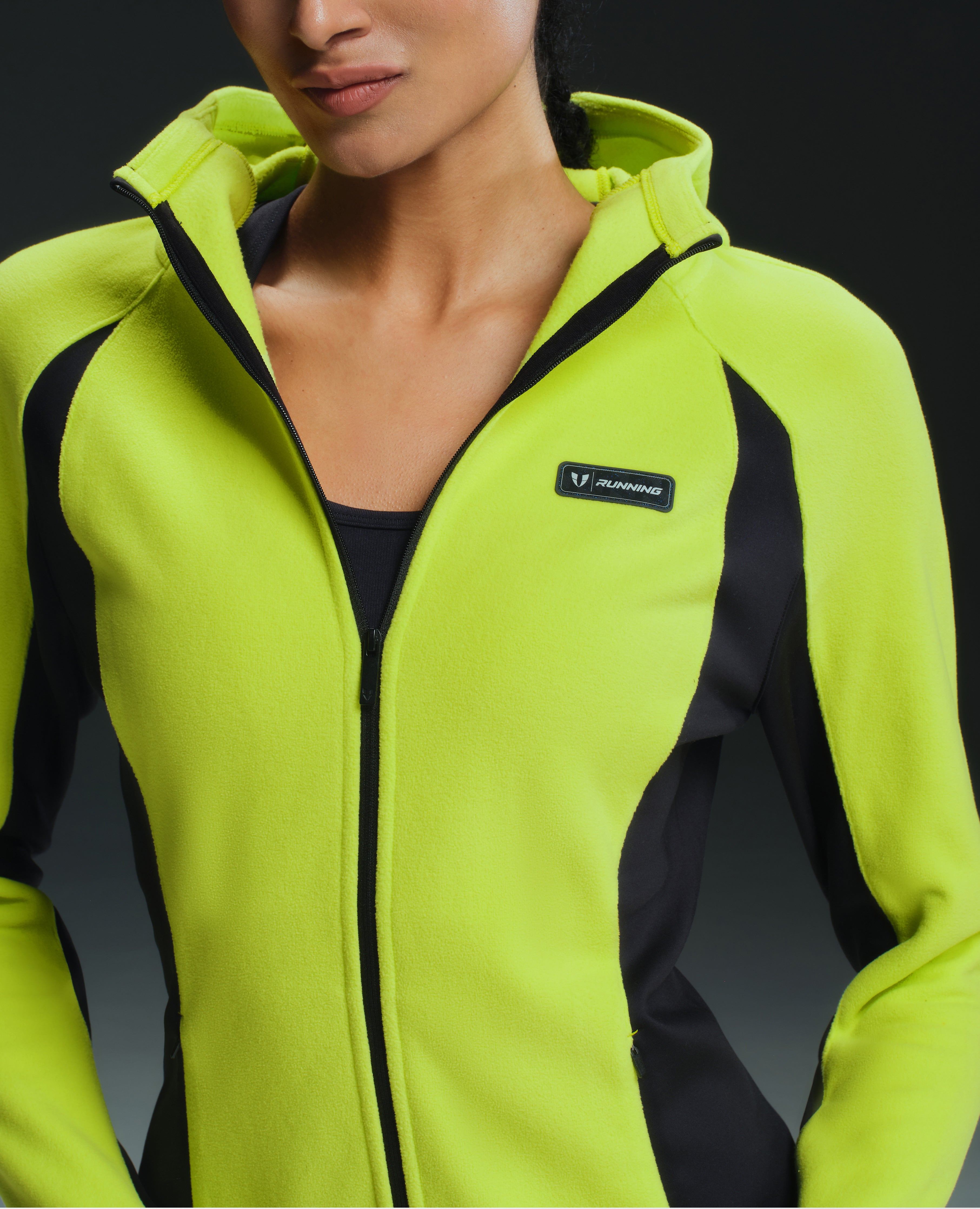 Ultra-Soft Hooded Waterproof Fleece Jacket - Lemon Yellow