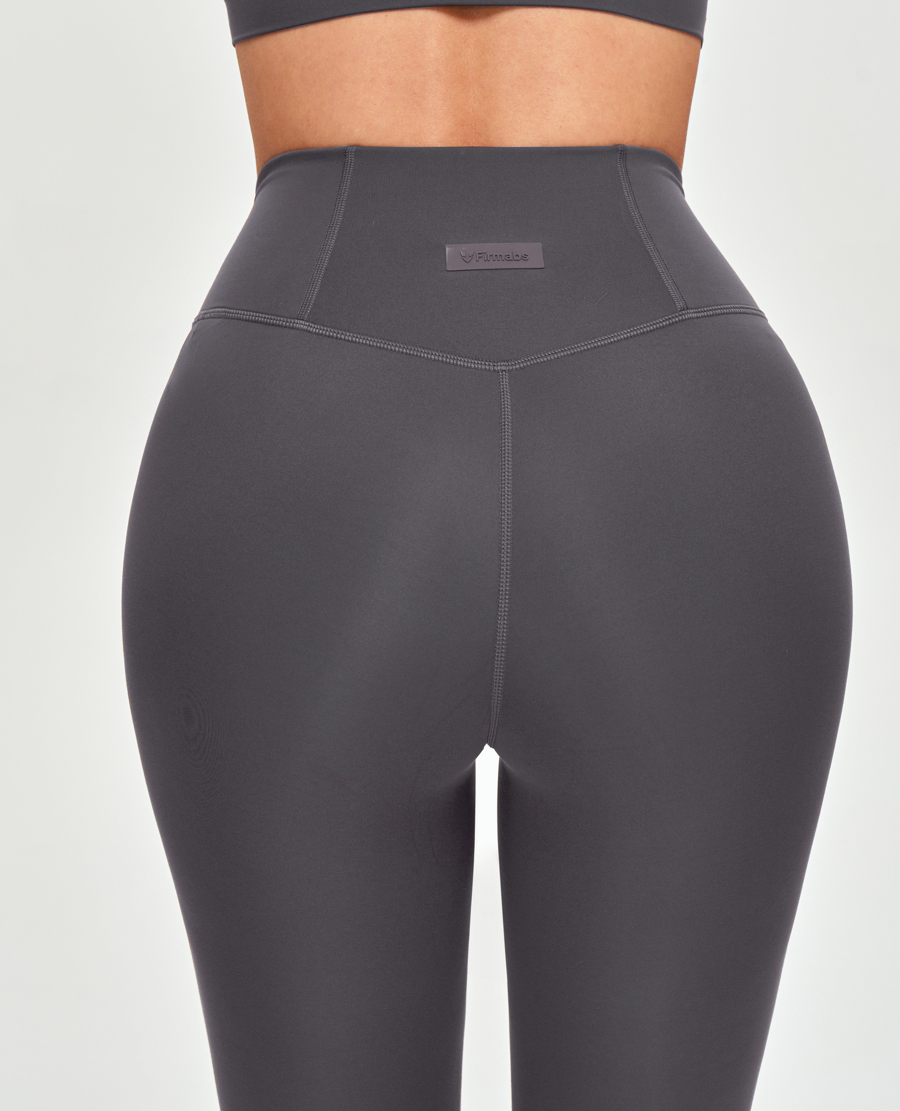 Leggings fruncidos sin costuras - Gris