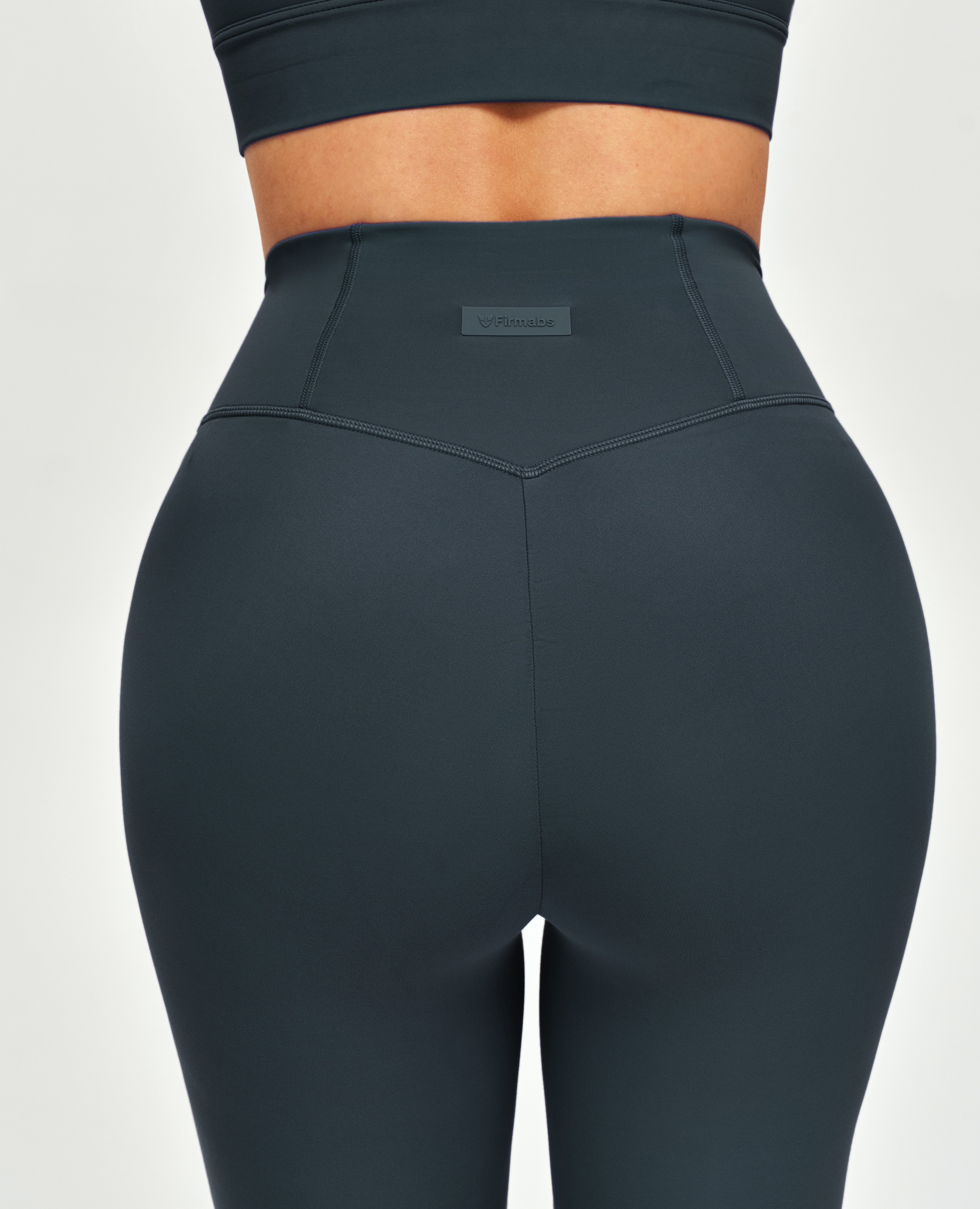 High Waisted Workout Leggings - Gray