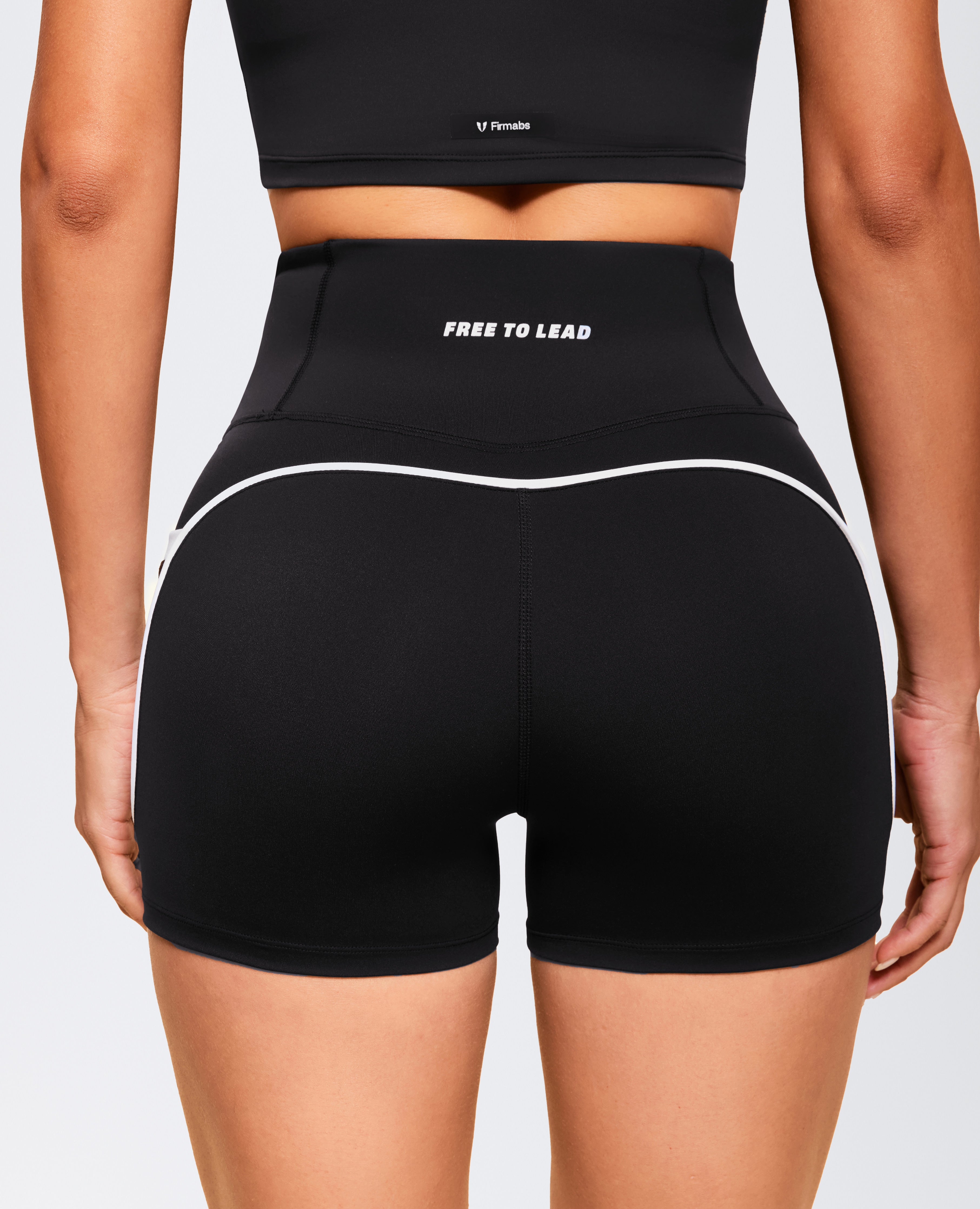 Butt Lift Pocket High Waist Shorts - Black