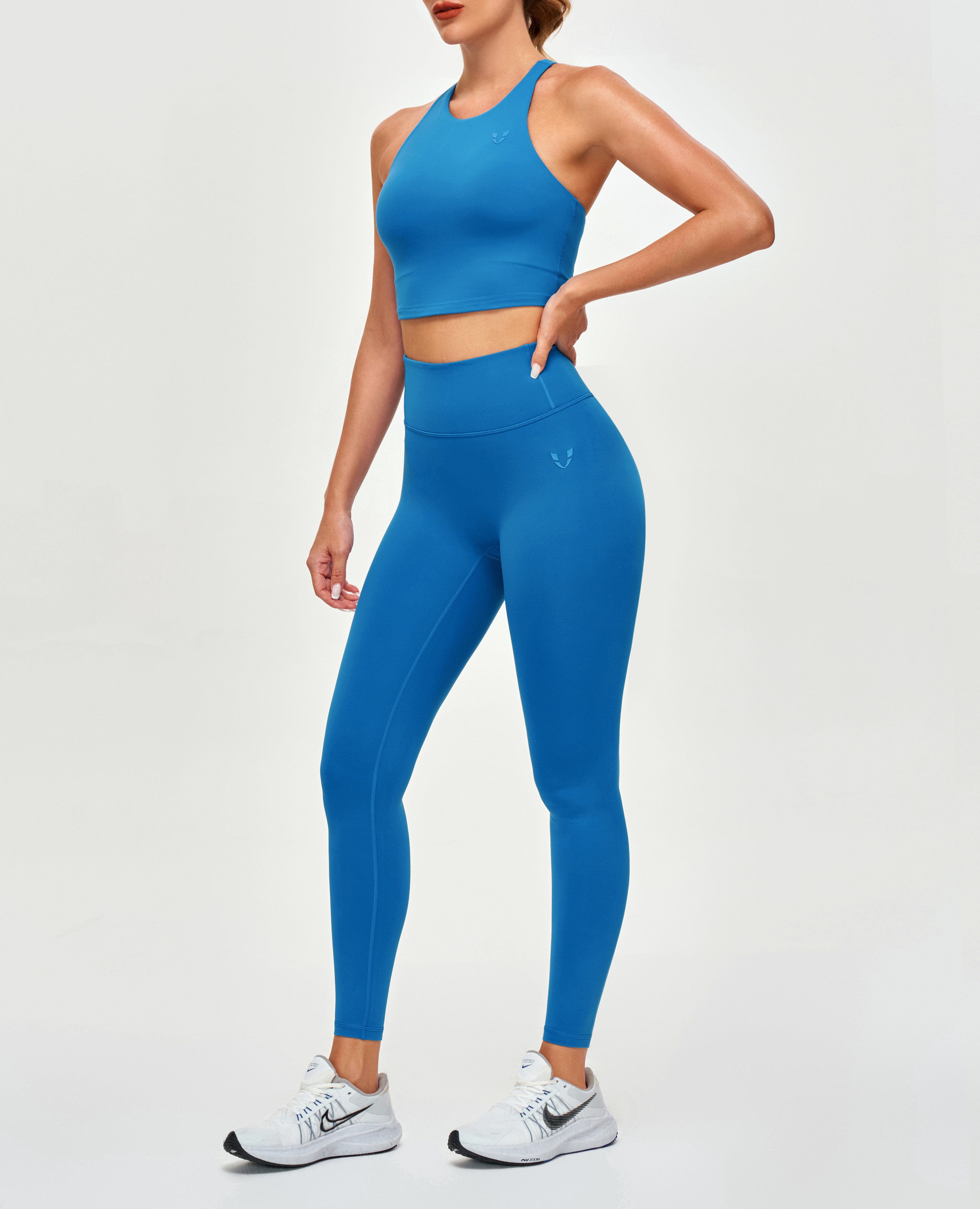 Gepolsterter Sporttank - Blau