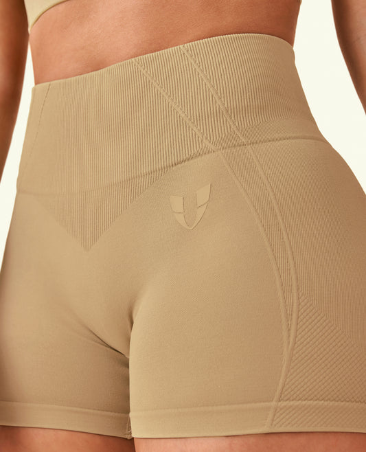 Force Scrunch Butt Shorts - Earth Brown