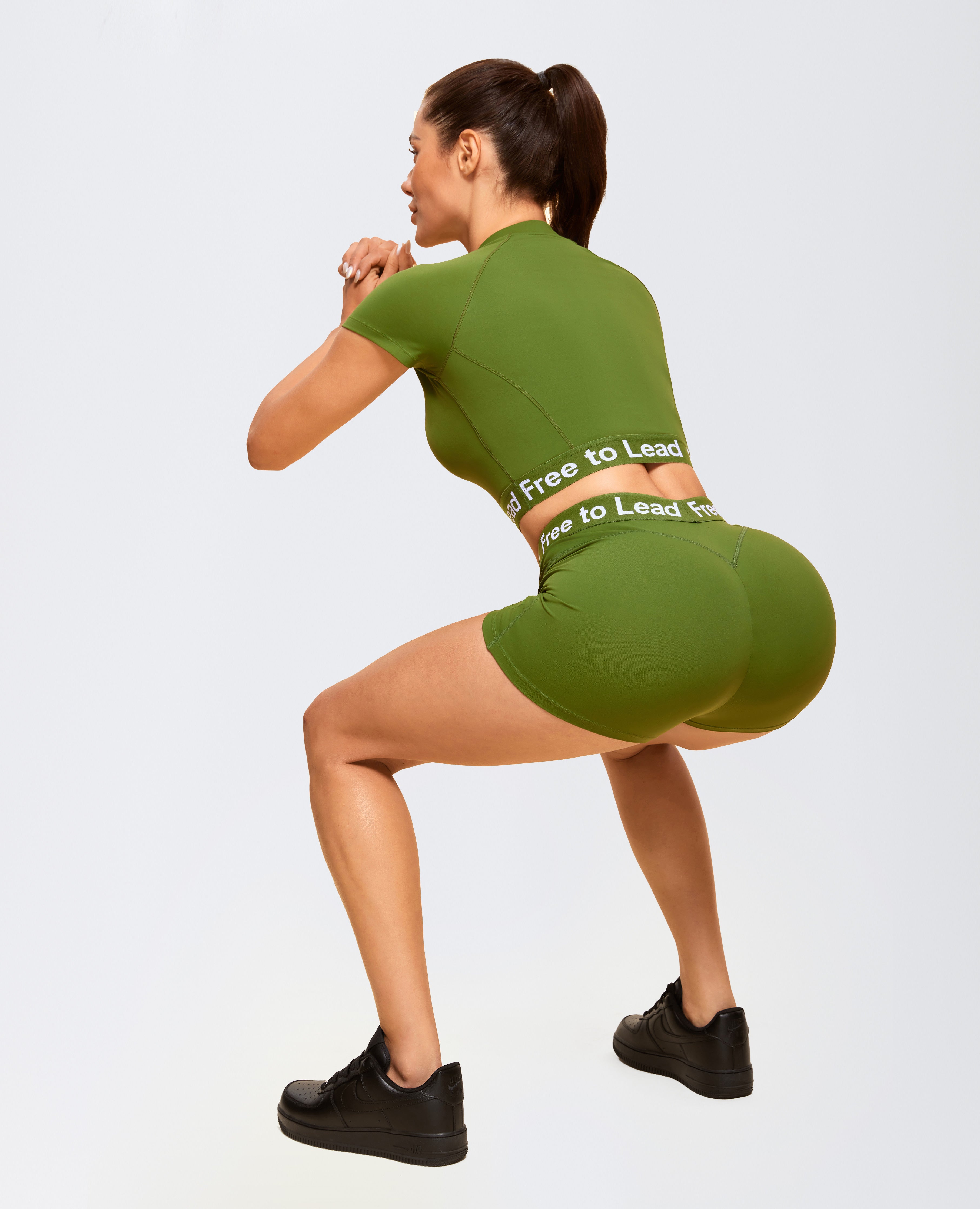 Free para dirigir pantalones cortos - Forest Green