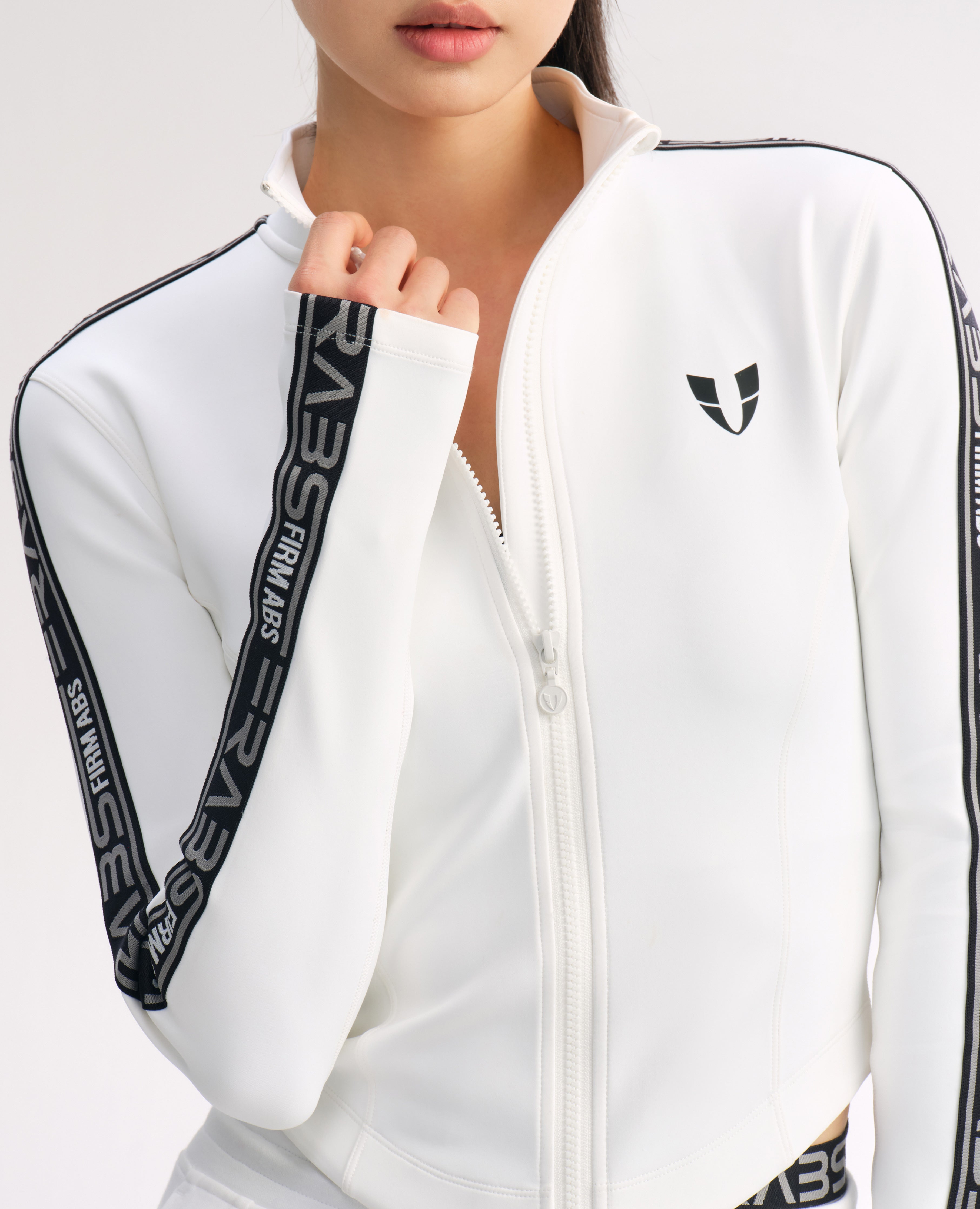 Powerful Warm Athletic Jacket - White