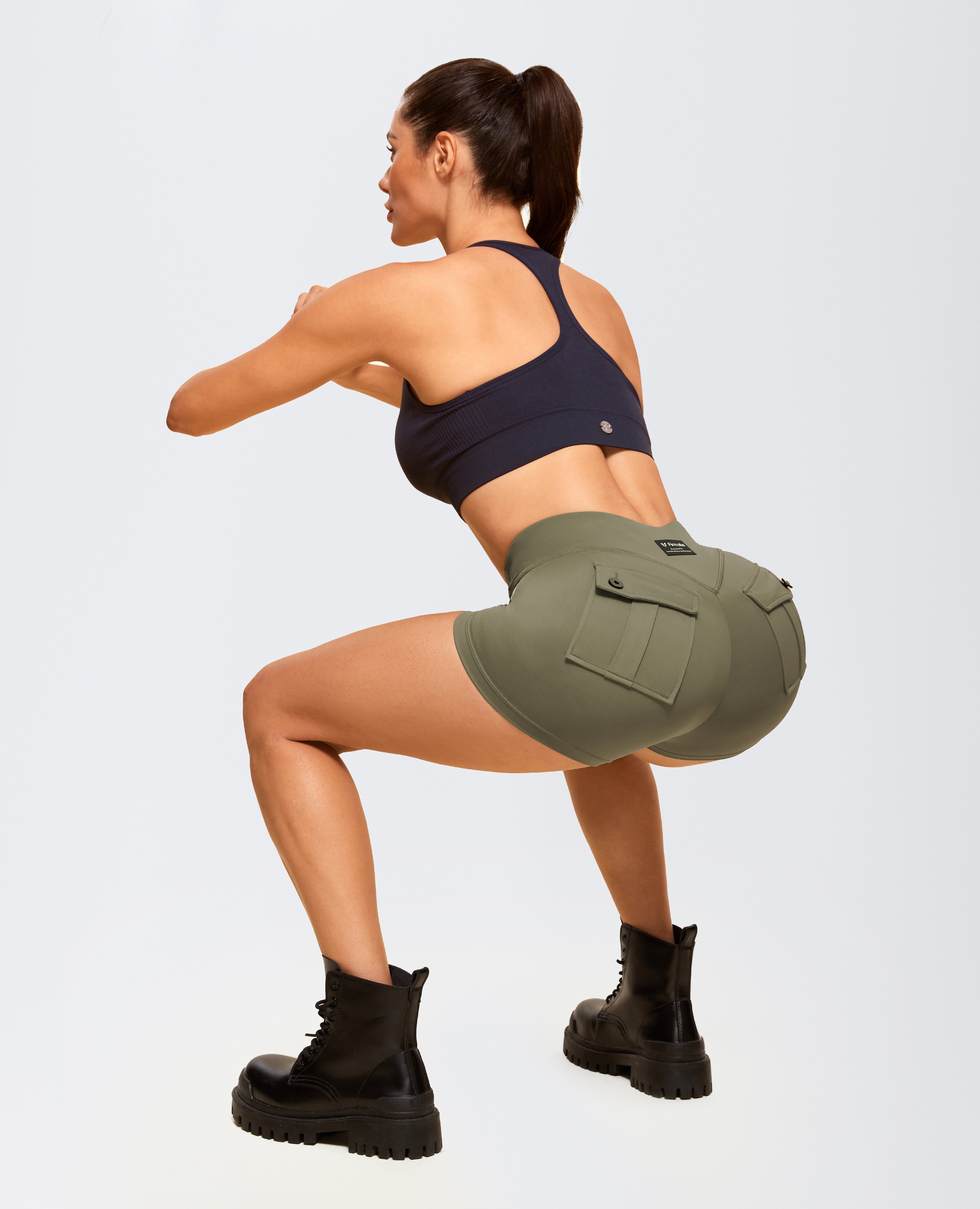 شورت الجيب الأمامي الرمز البريدي - الجيش الأخضر