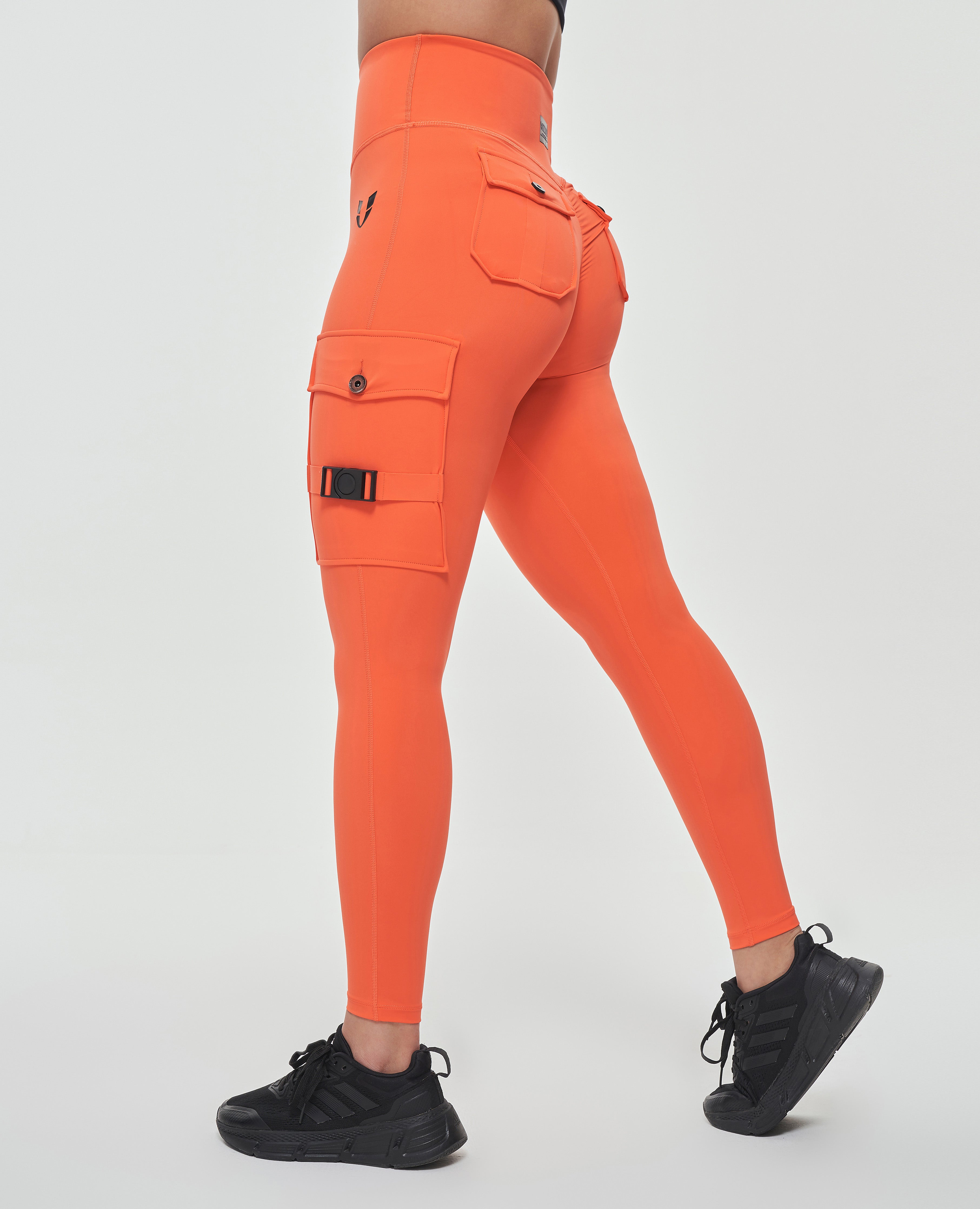 Cargo Fitness Leggings Orange