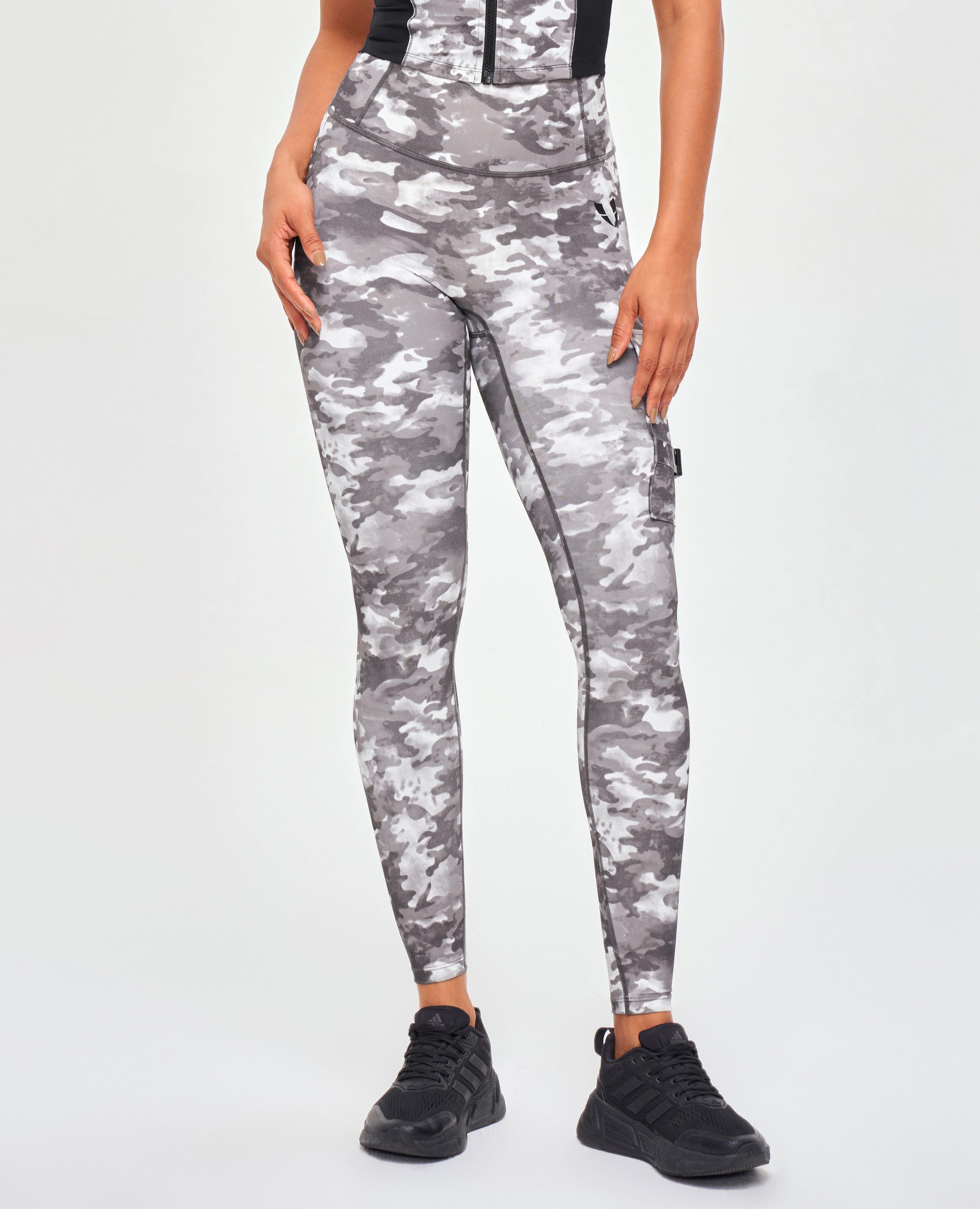 Cargo Fitness Leggings - Tie Dye Camo