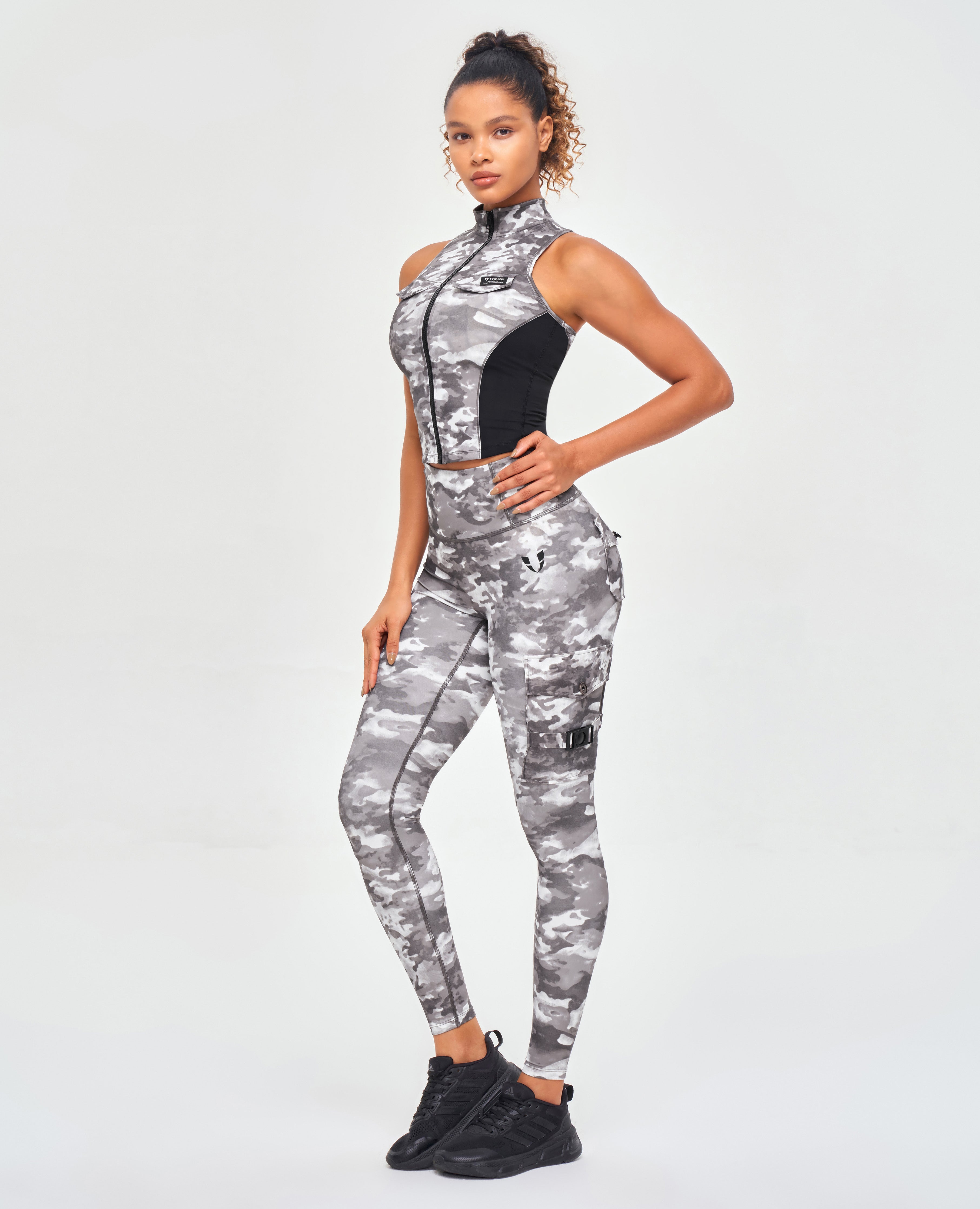 Leggings Cargo Fitness - Camuflaje Tie Dye