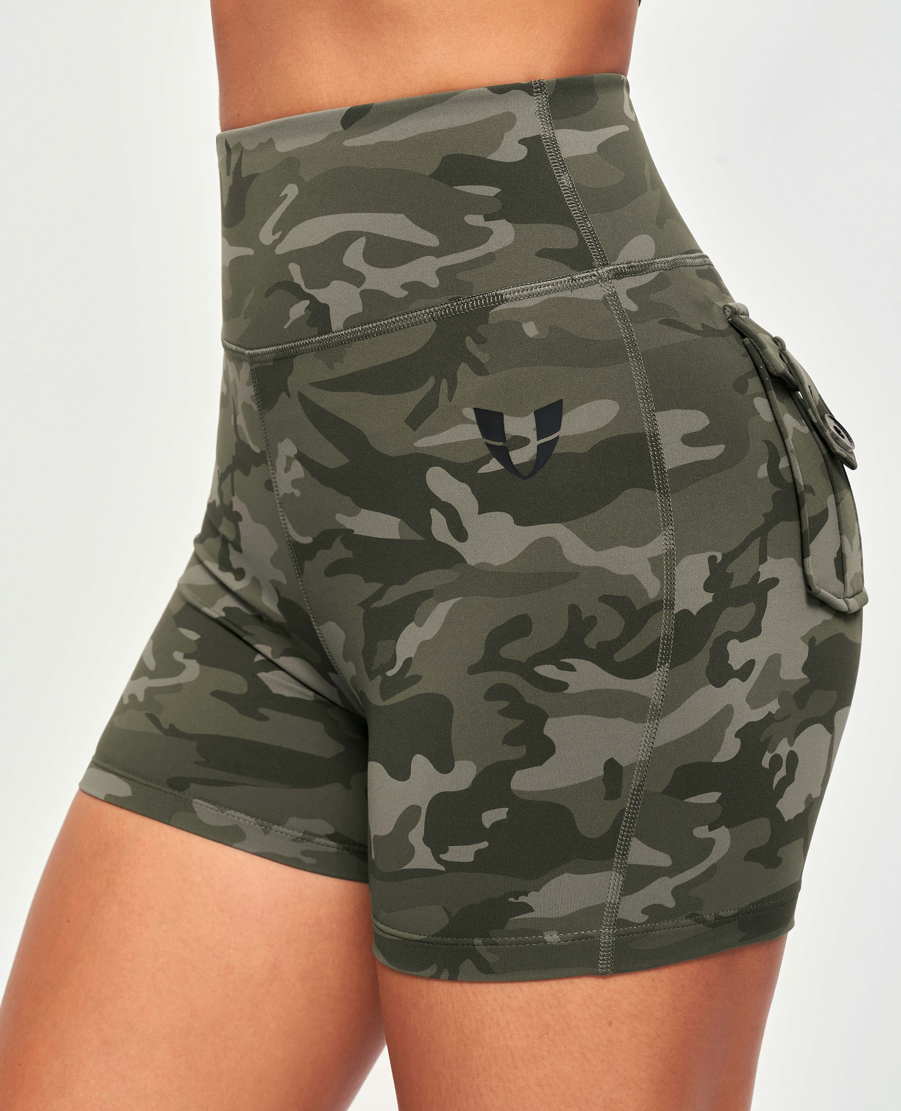 Kurze Cargo-Shorts – Camo