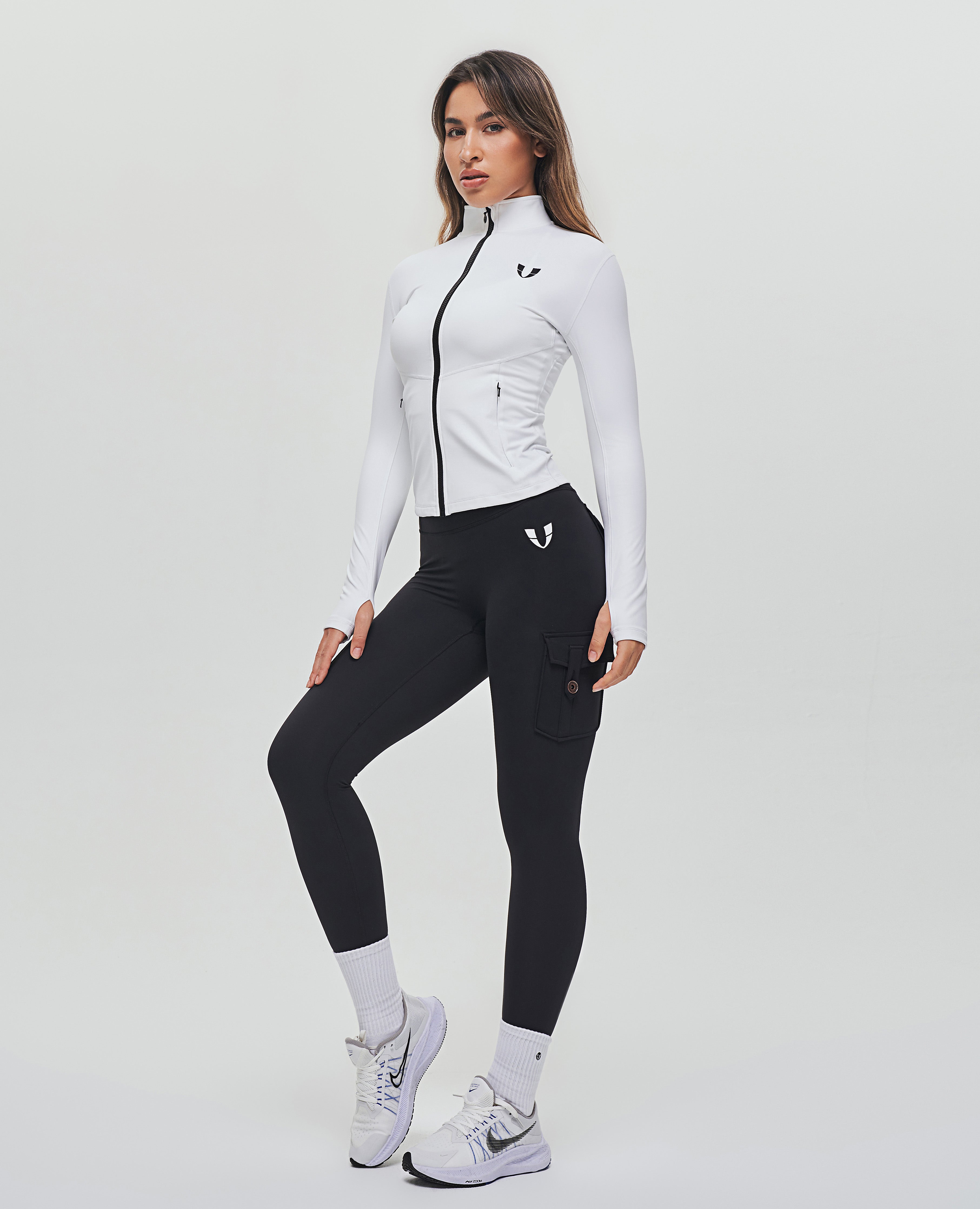 Veste d'entraînement entièrement zippée - Blanc