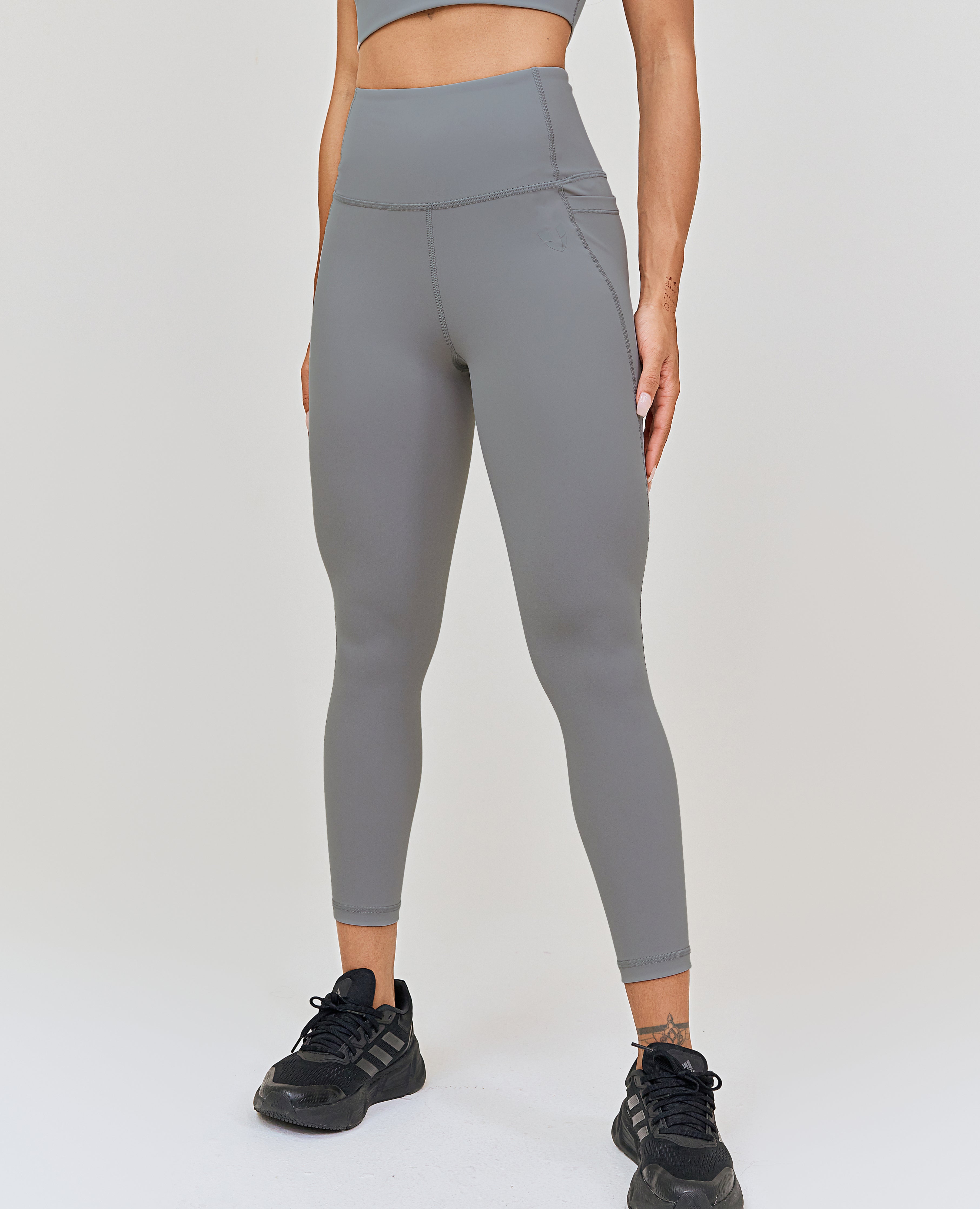 Leggings deportivos de talle alto - Gris