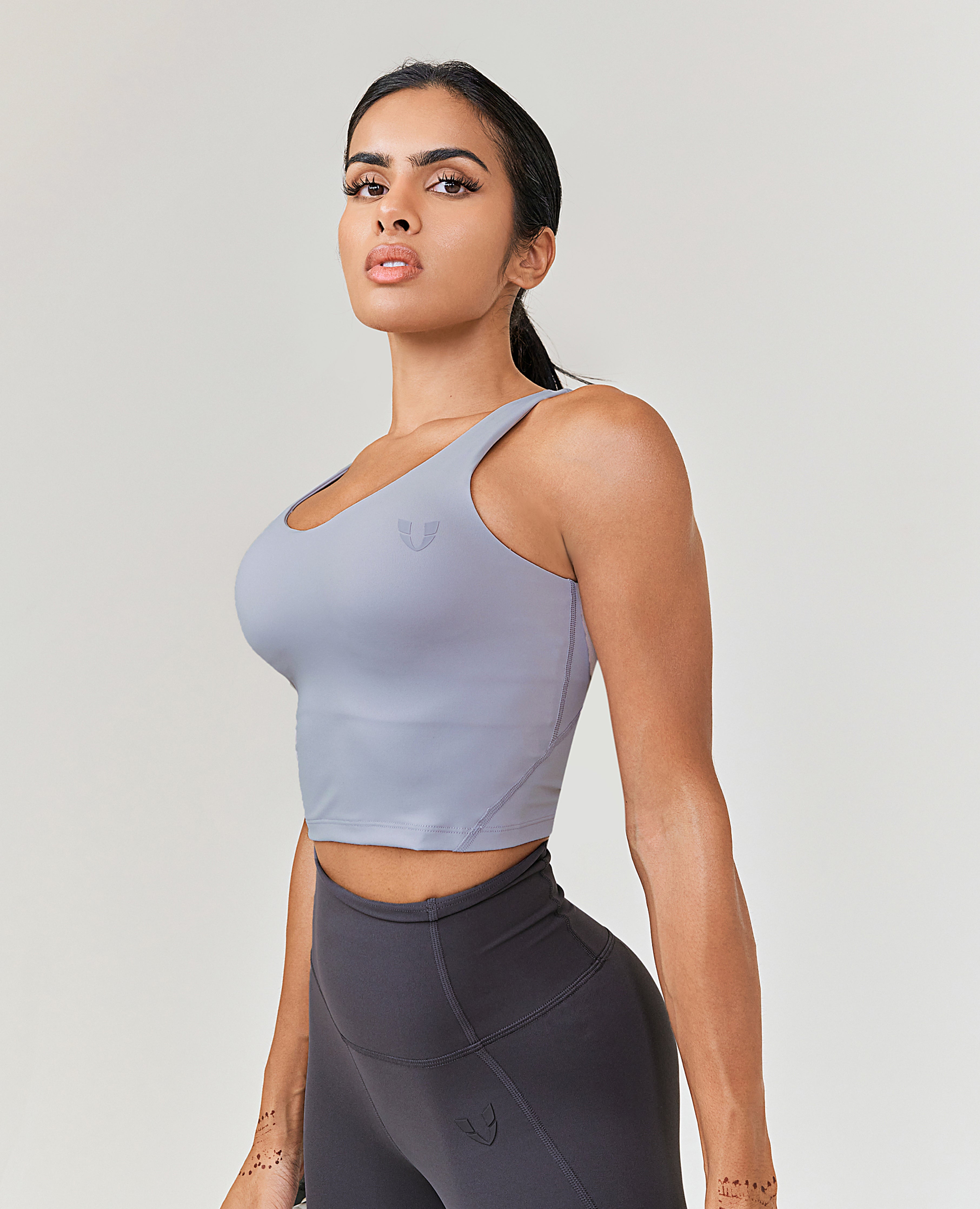 Soutien-gorge de sport long - Gris